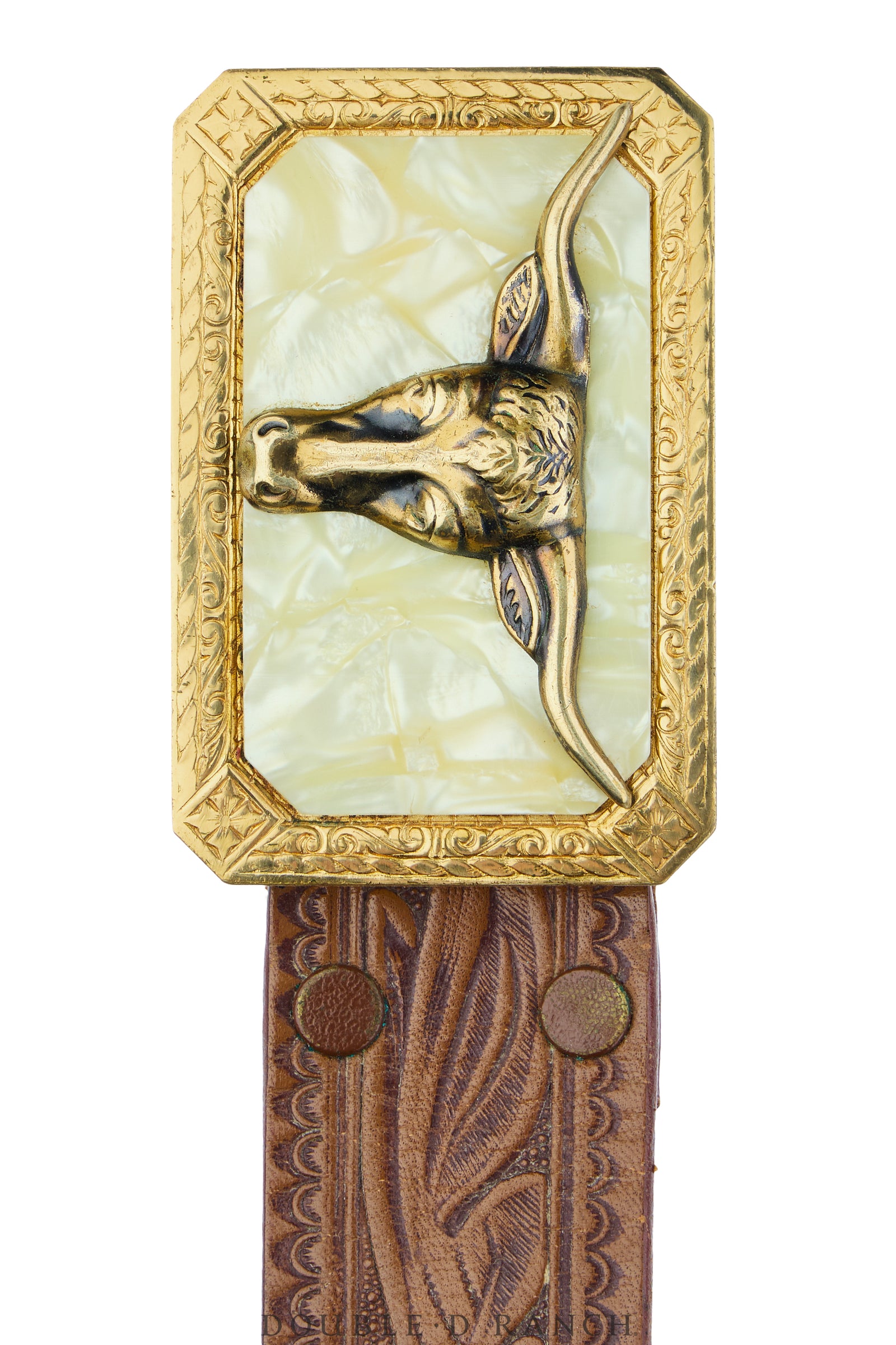 Belt, A Vintage, Buckle, Western Kitsch, Lucite, Longhorn, Vintage, 1133