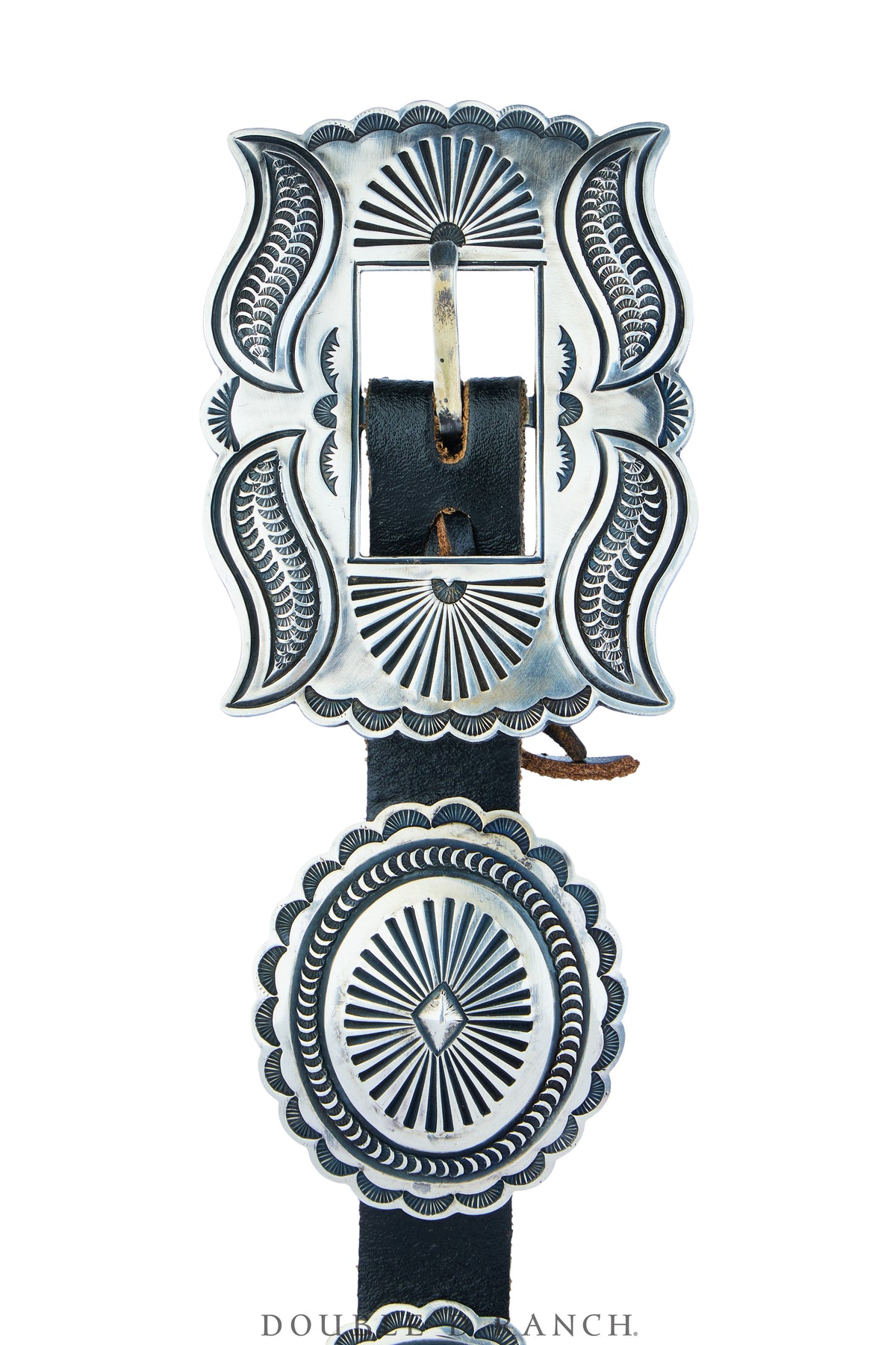 Belt, A Vintage, Concho, Sterling Silver, Hallmark, Vintage, 1135