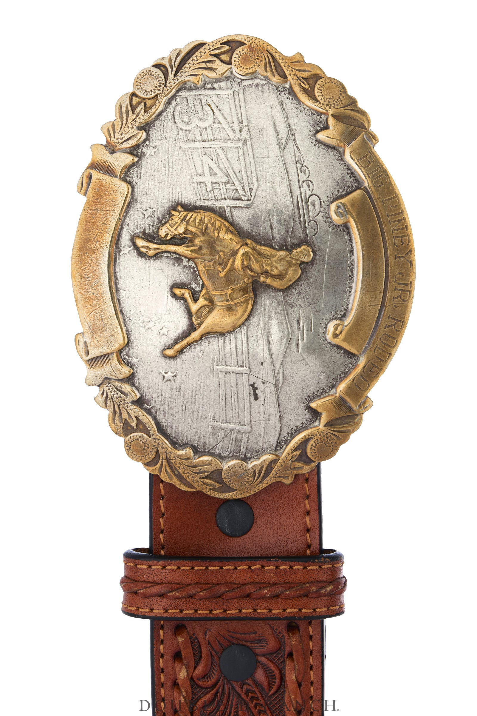 Belt, A Vintage, Buckle Kitsch, Horse Bucking, Vintage, 1141