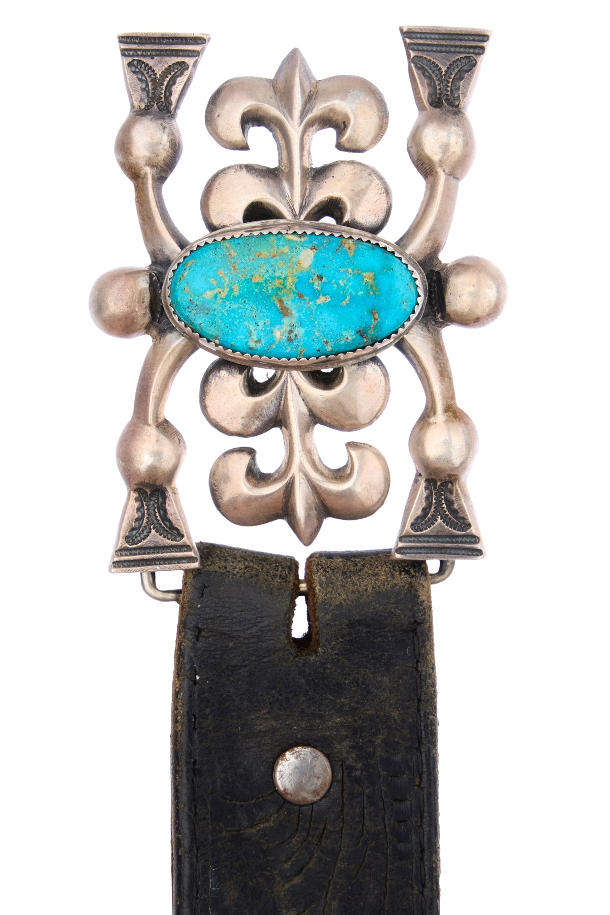 Belt, A Vintage, Buckle, Cast, Turquoise, Hallmark, Vintage, 1143