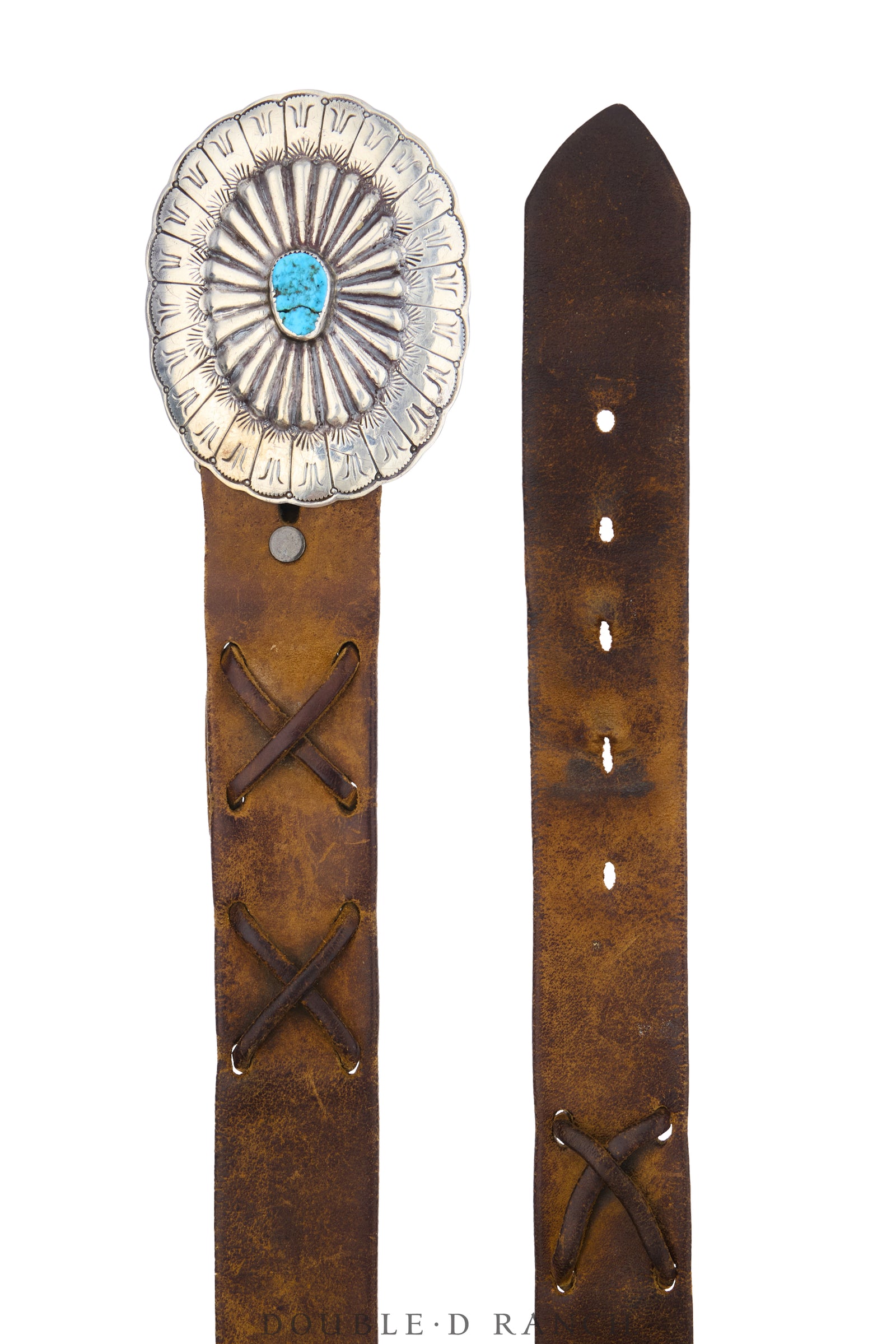 Belt, A Vintage, Buckle, Concho, Turquoise, Hallmark, Vintage, 1145