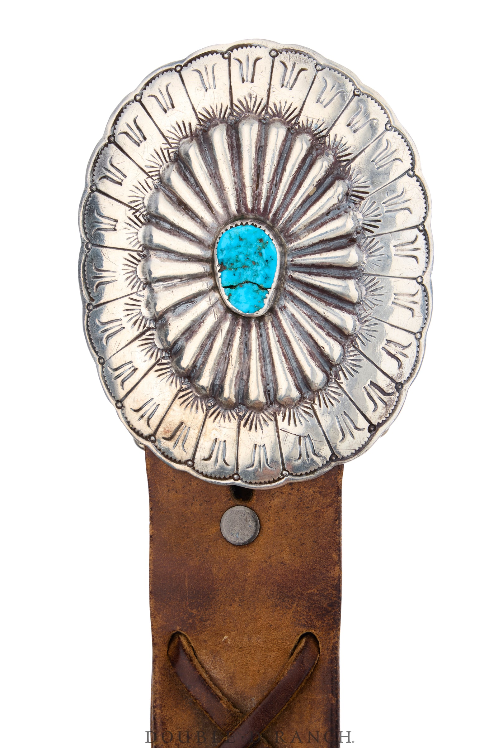 Belt, A Vintage, Buckle, Concho, Turquoise, Hallmark, Vintage, 1145