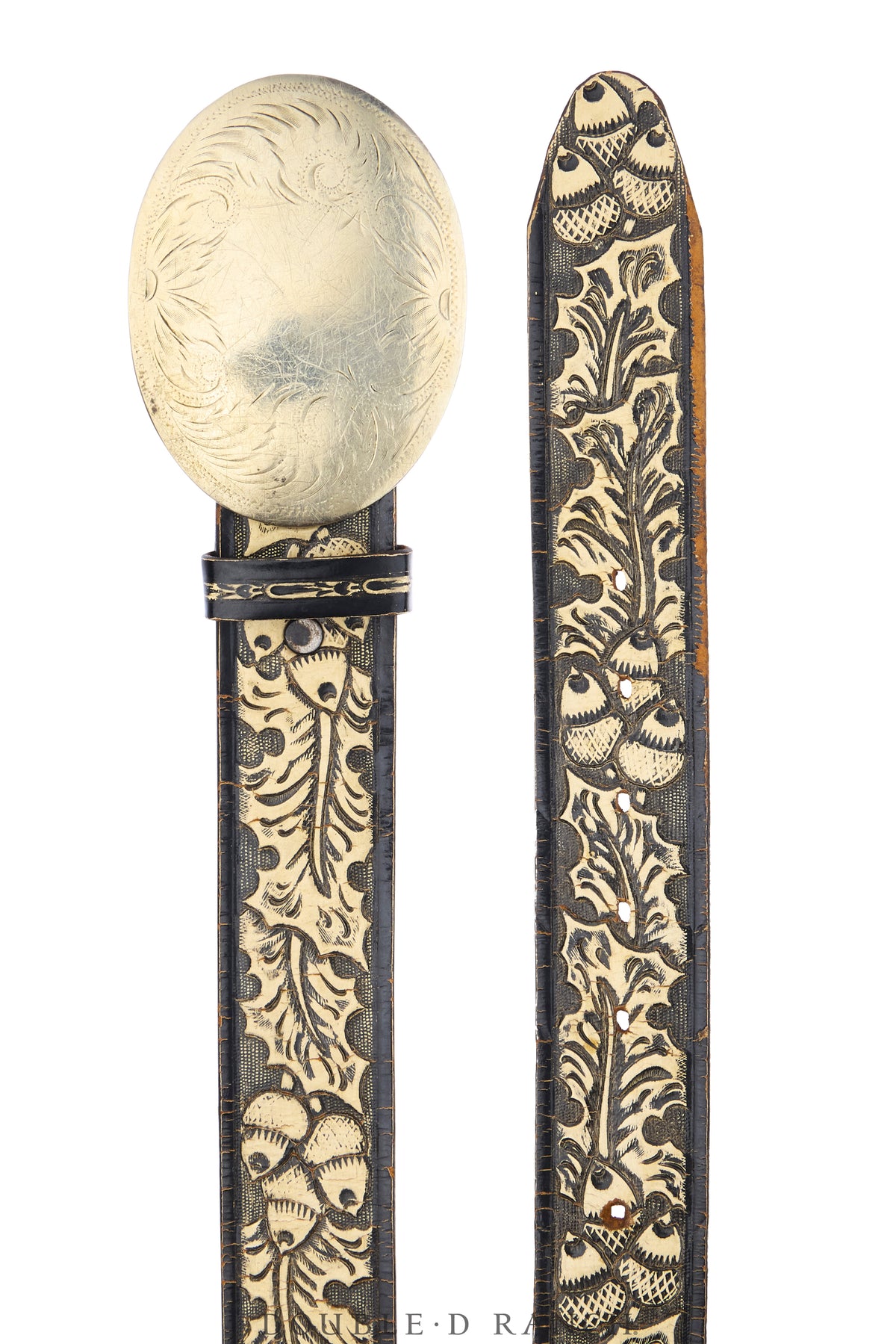 Belt, A Vintage, Buckle, Western, Engraved, Hallmark, Vintage, 1163