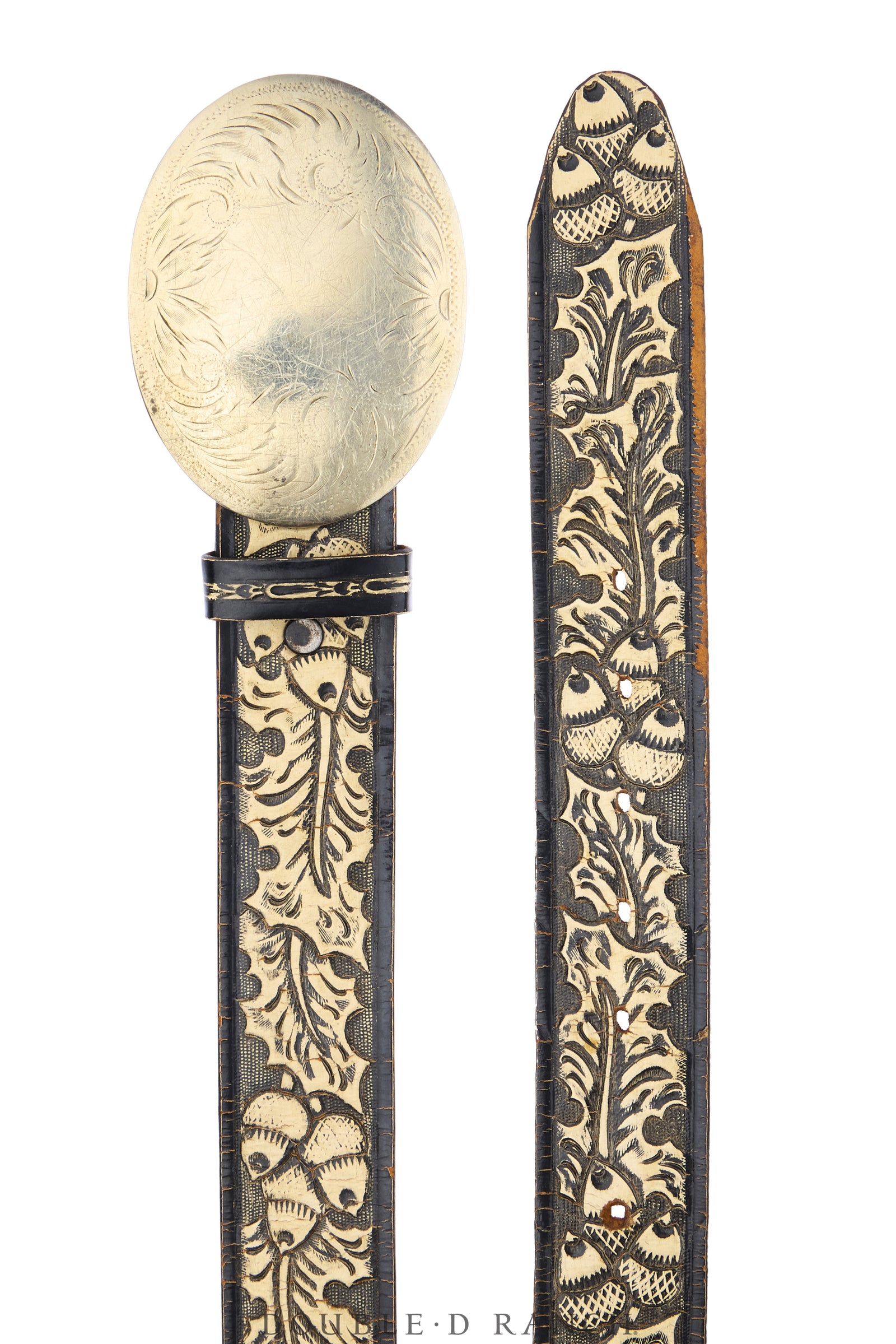 Belt, A Vintage, Buckle, Western, Engraved, Hallmark, Vintage, 1163