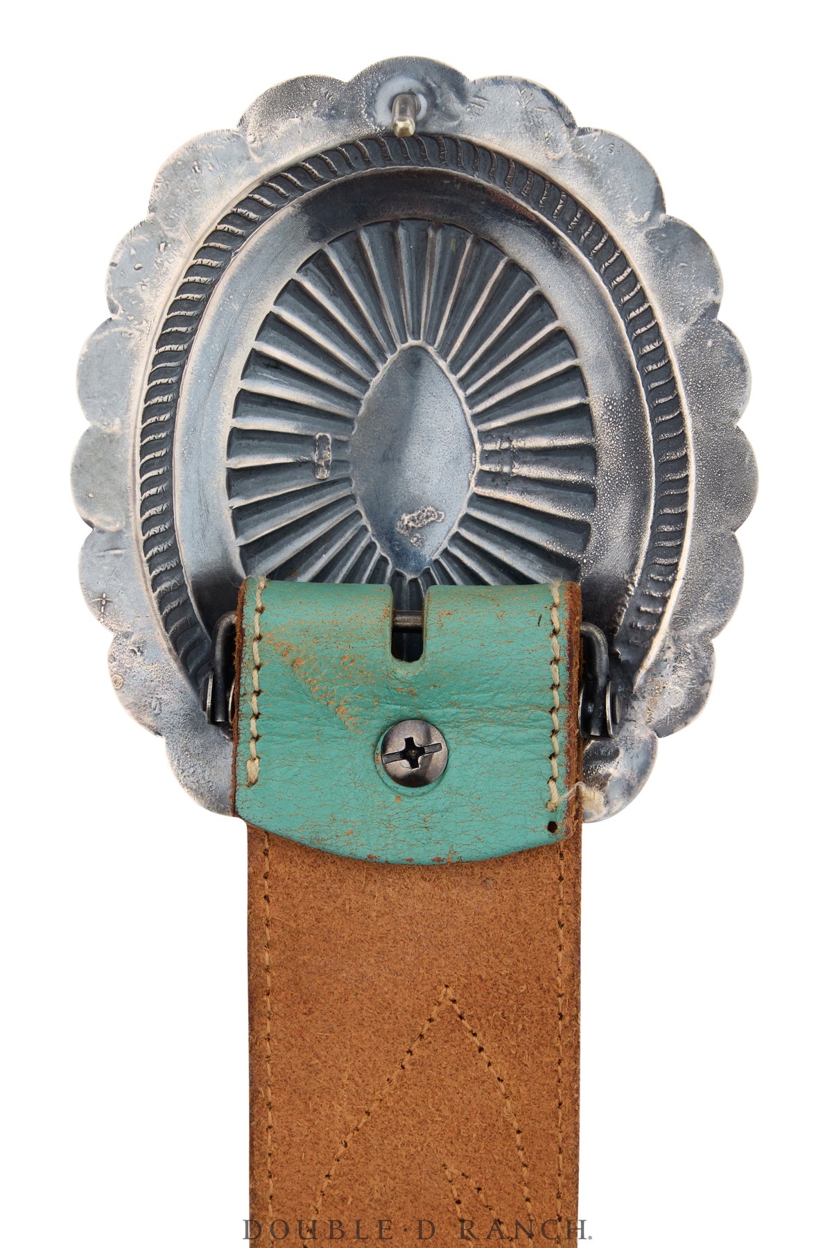 Belt, A Vintage, Buckle, Concho, Sterling Silver, Vintage, 1183