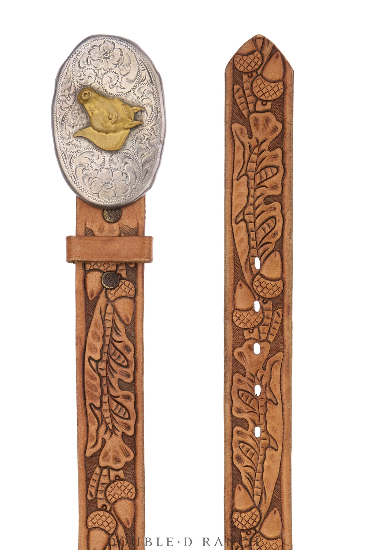Belt, A Vintage, Buckle, Western, Horse Profile, Hallmark, Vintage, 1192