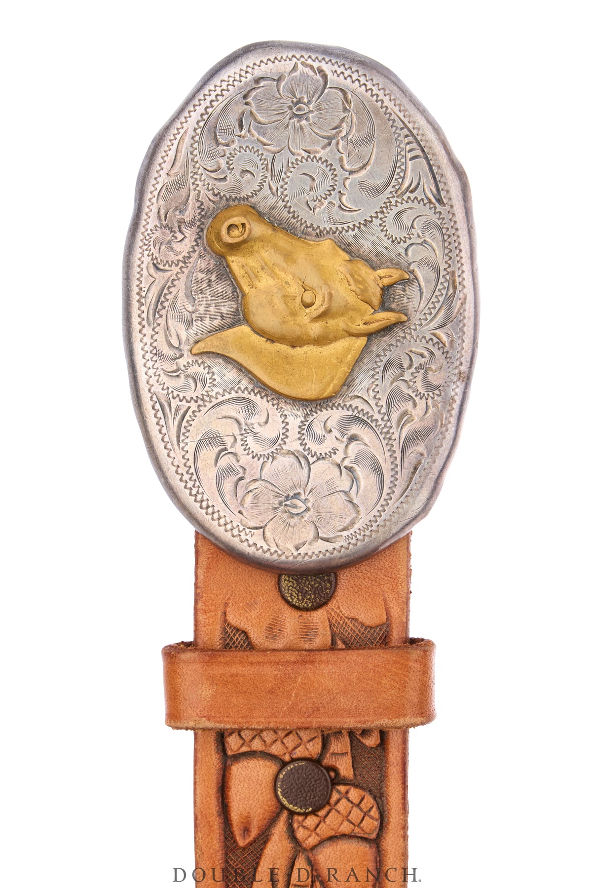 Belt, A Vintage, Buckle, Western, Horse Profile, Hallmark, Vintage, 1192