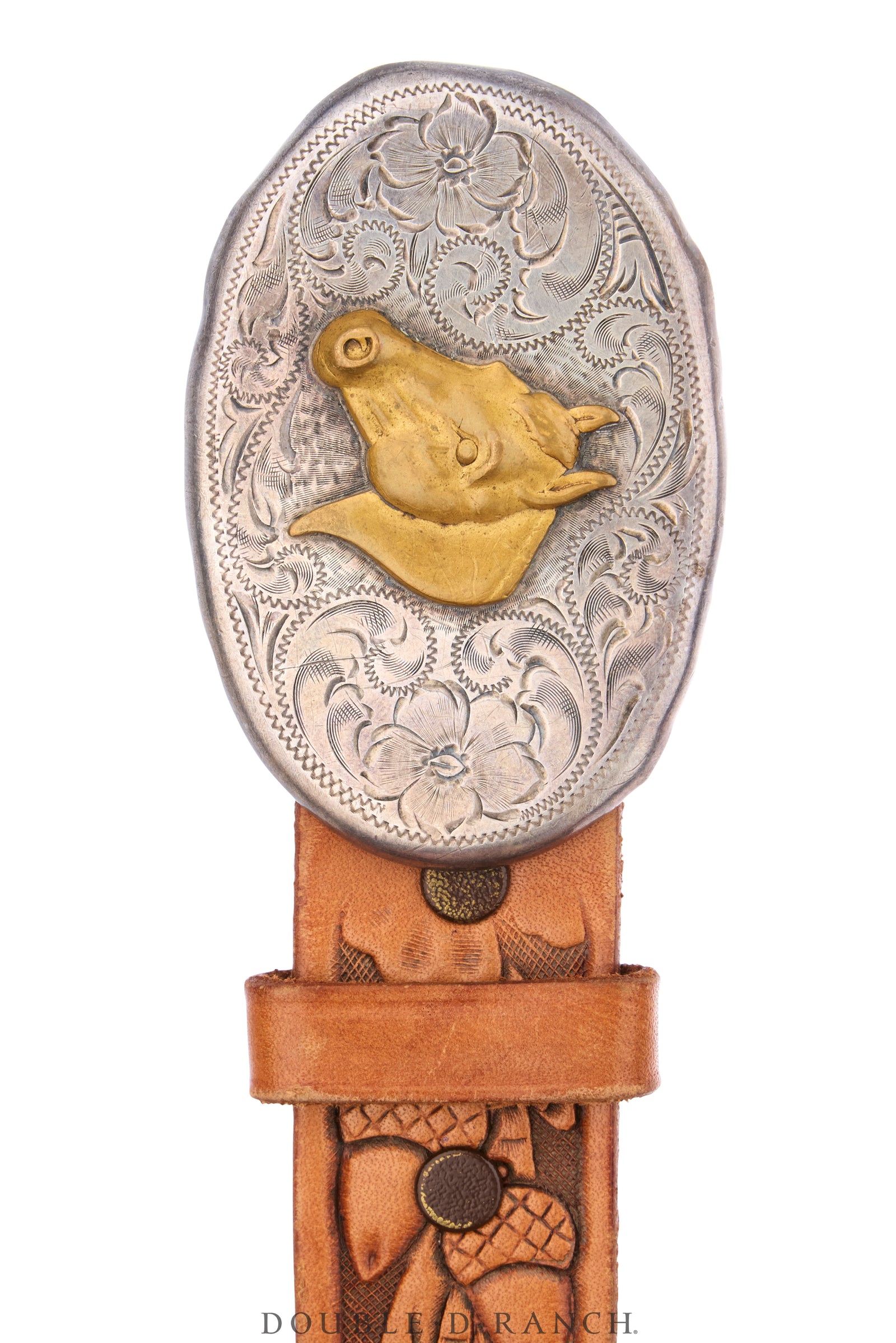 Belt, A Vintage, Buckle, Western, Horse Profile, Hallmark, Vintage, 1192