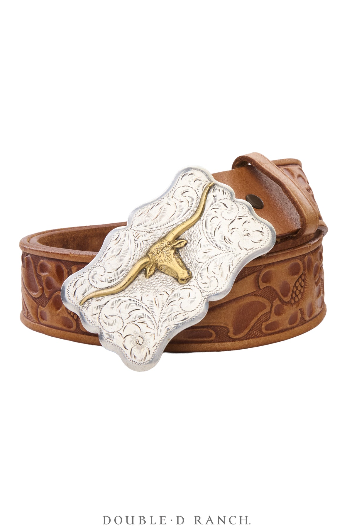 Belt, A Vintage, Buckle, Western, Longhorn, Hallmark, Vintage, 1203