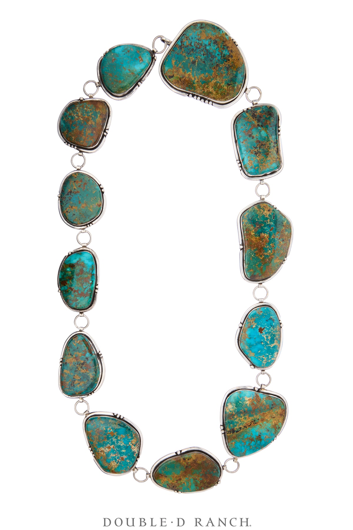 Belt, Concho, Turquoise, 3050 Carats of Old Blue Gem Mine, Hallmark Esther Wood, Masterwork, Vintage, 1211