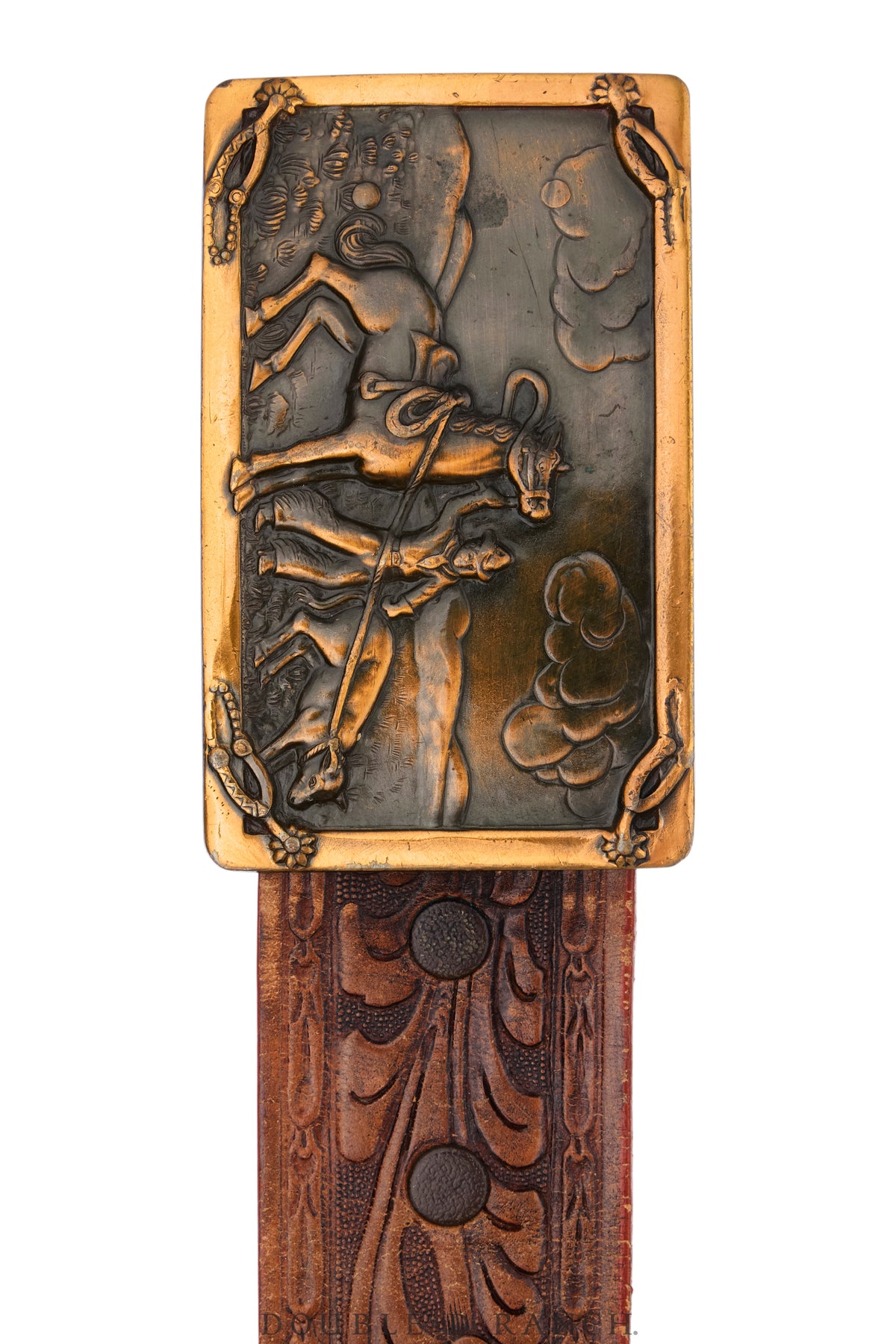 Belt, A Vintage, Buckle Kitsch, Western Roping, Vintage, 1213