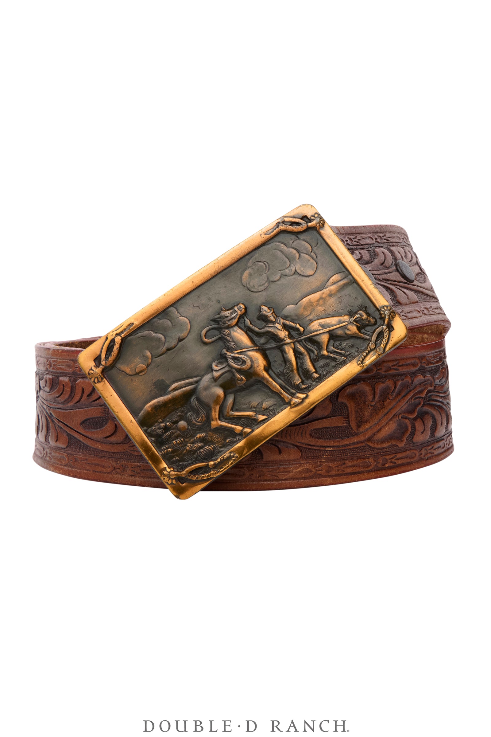 Belt, A Vintage, Buckle Kitsch, Western Roping, Vintage, 1213