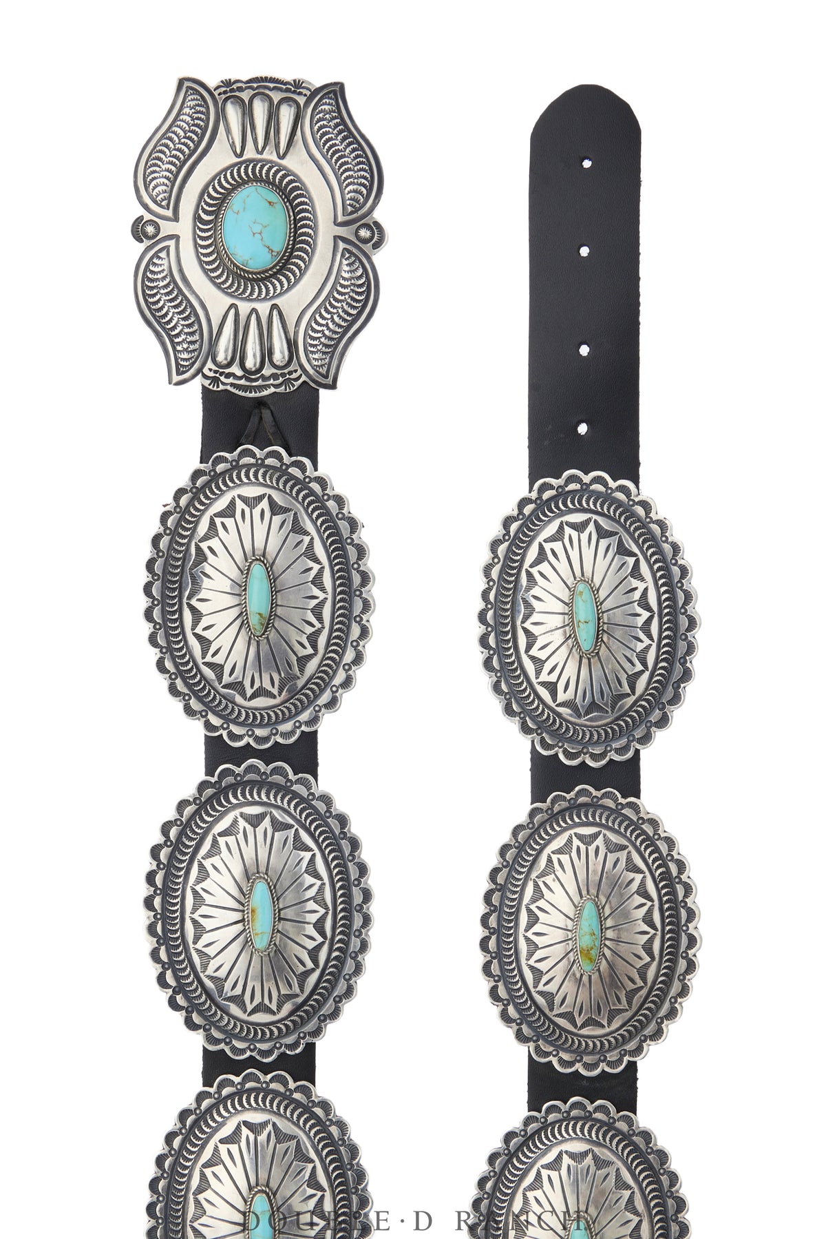Belt, A Vintage, Concho, Turquoise, Hallmark, Richardson's Trading Post, Old Pawn, 1226