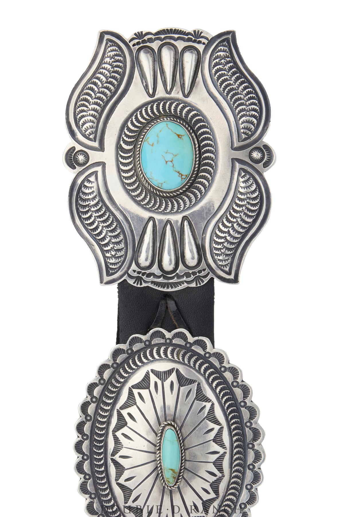 Belt, A Vintage, Concho, Turquoise, Hallmark, Richardson's Trading Post, Old Pawn, 1226