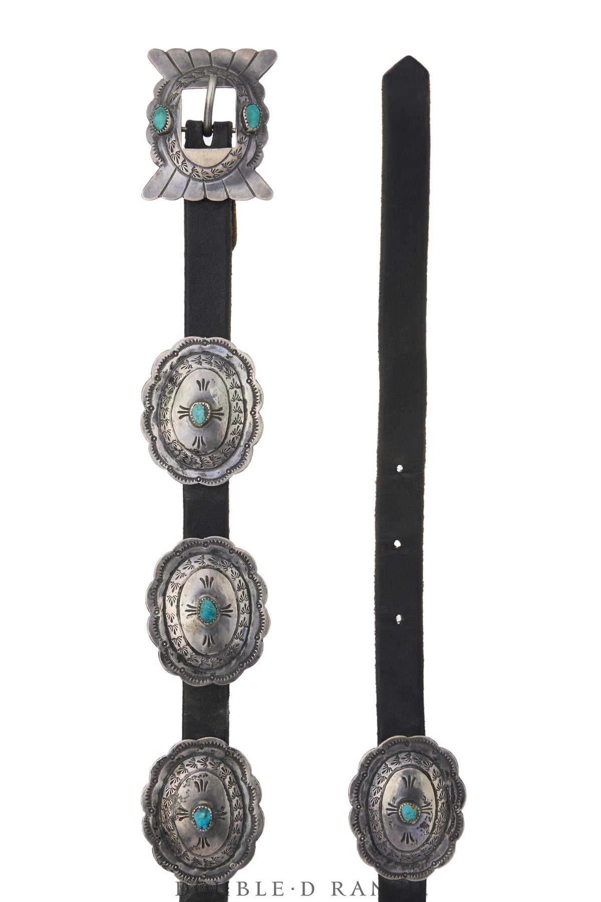 Belt, A Vintage, Concho, Turquoise, Smaller Scale for Jeans, Sans Hallmark, Vintage, 1227