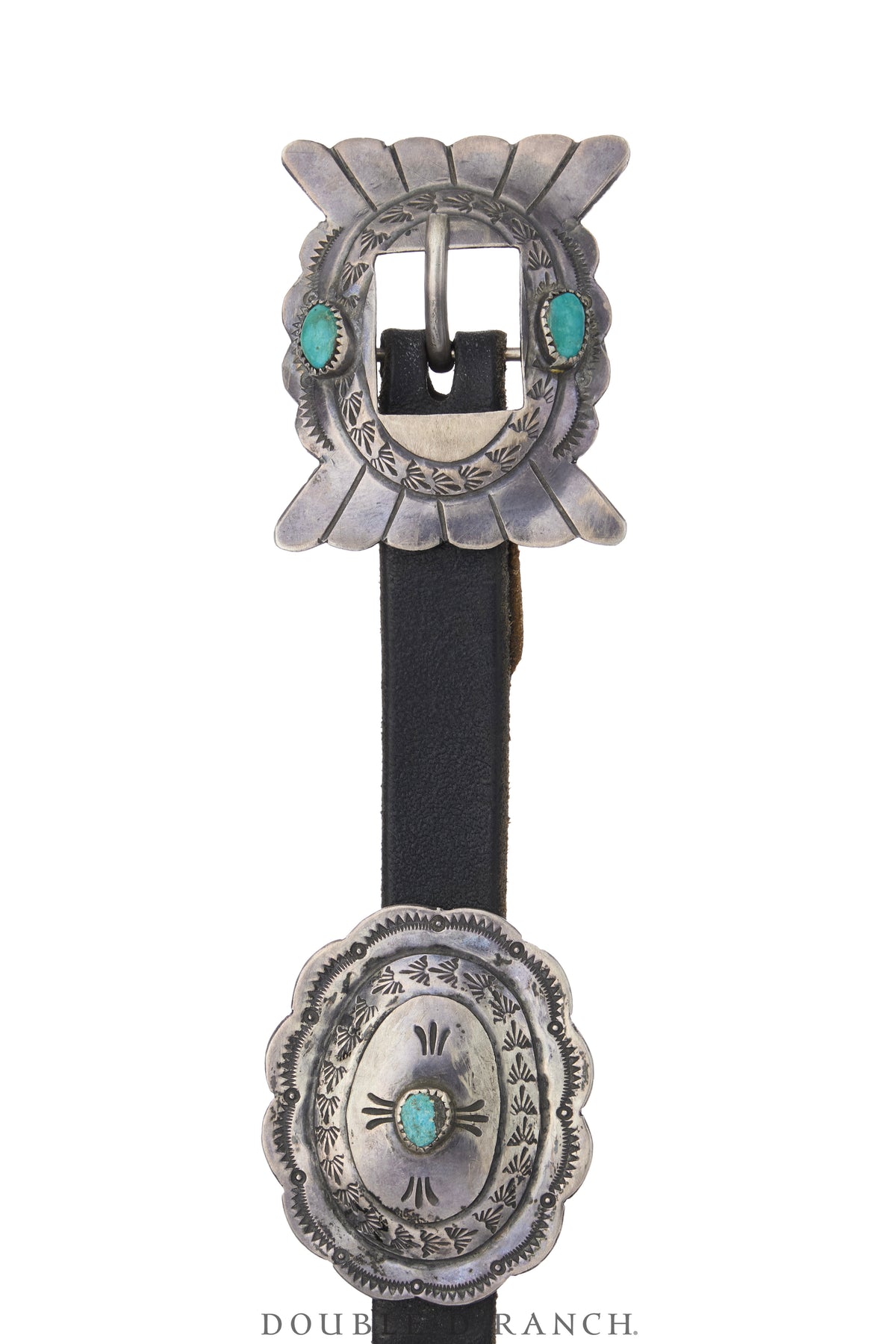 Belt, A Vintage, Concho, Turquoise, Smaller Scale for Jeans, Sans Hallmark, Vintage, 1227