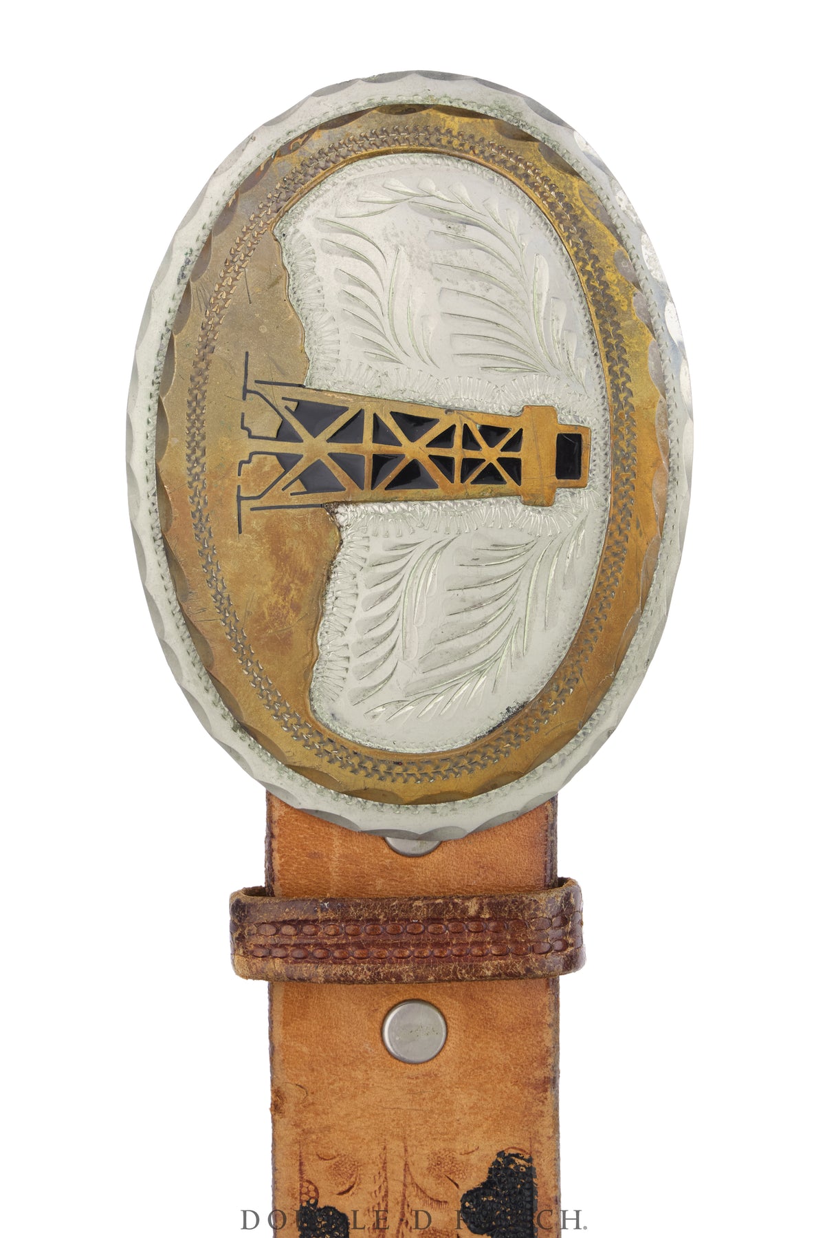 Belt, A Buckle, Western, Roughneck, Vintage, 1230