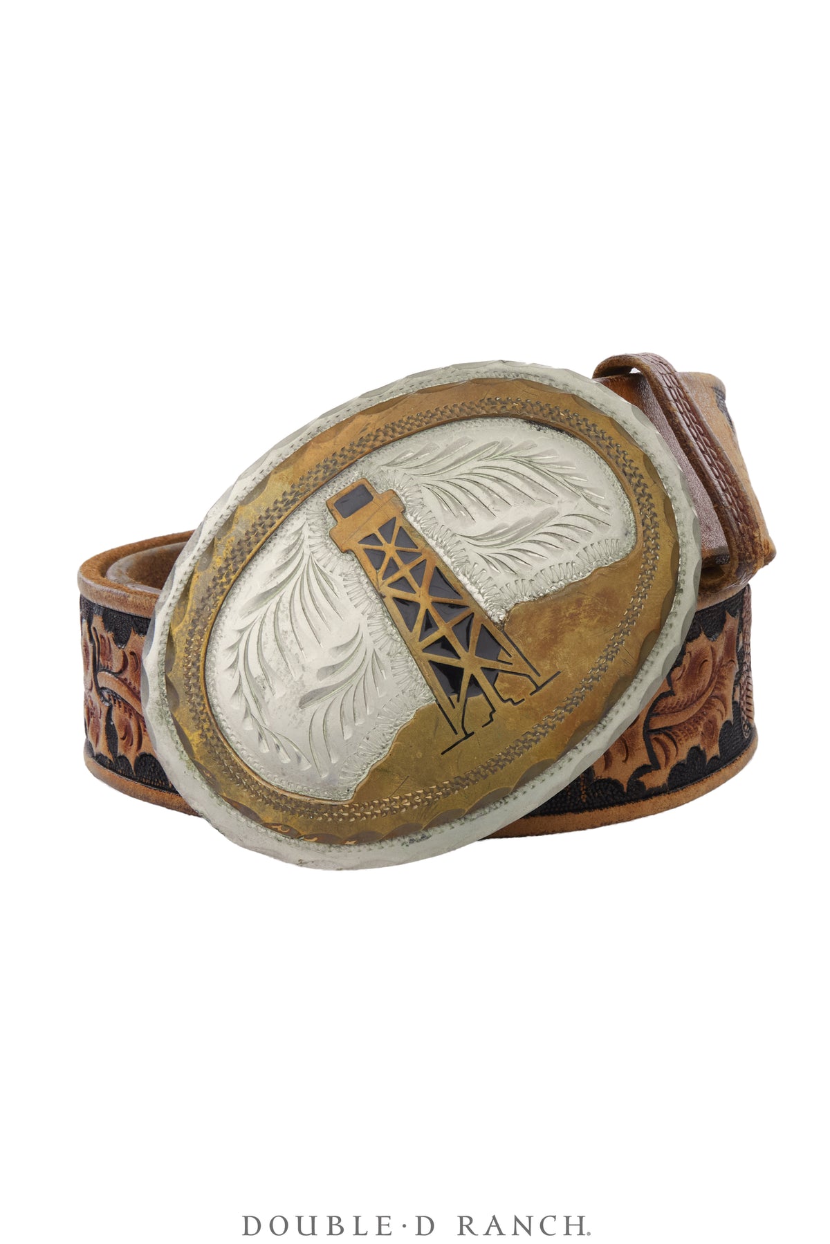 Belt, A Buckle, Western, Roughneck, Vintage, 1230