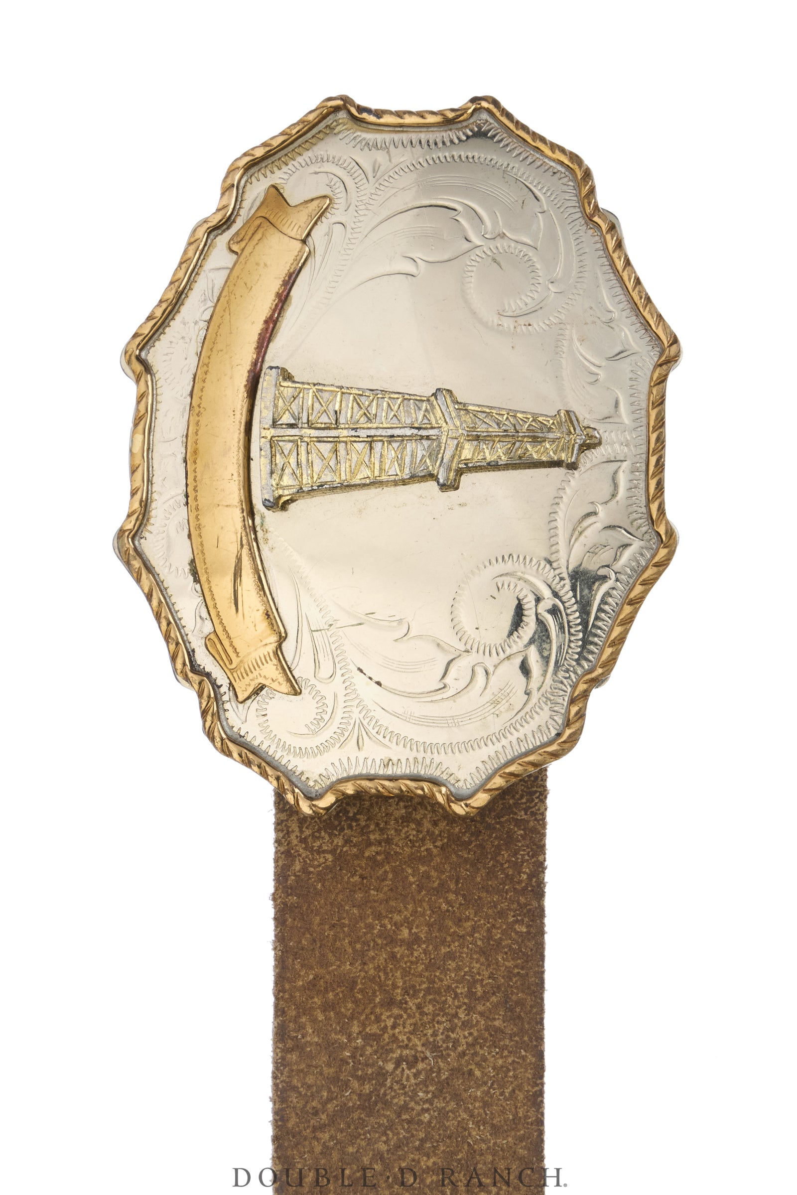 Belt, A Buckle, Western, Roughneck, Vintage, 1232
