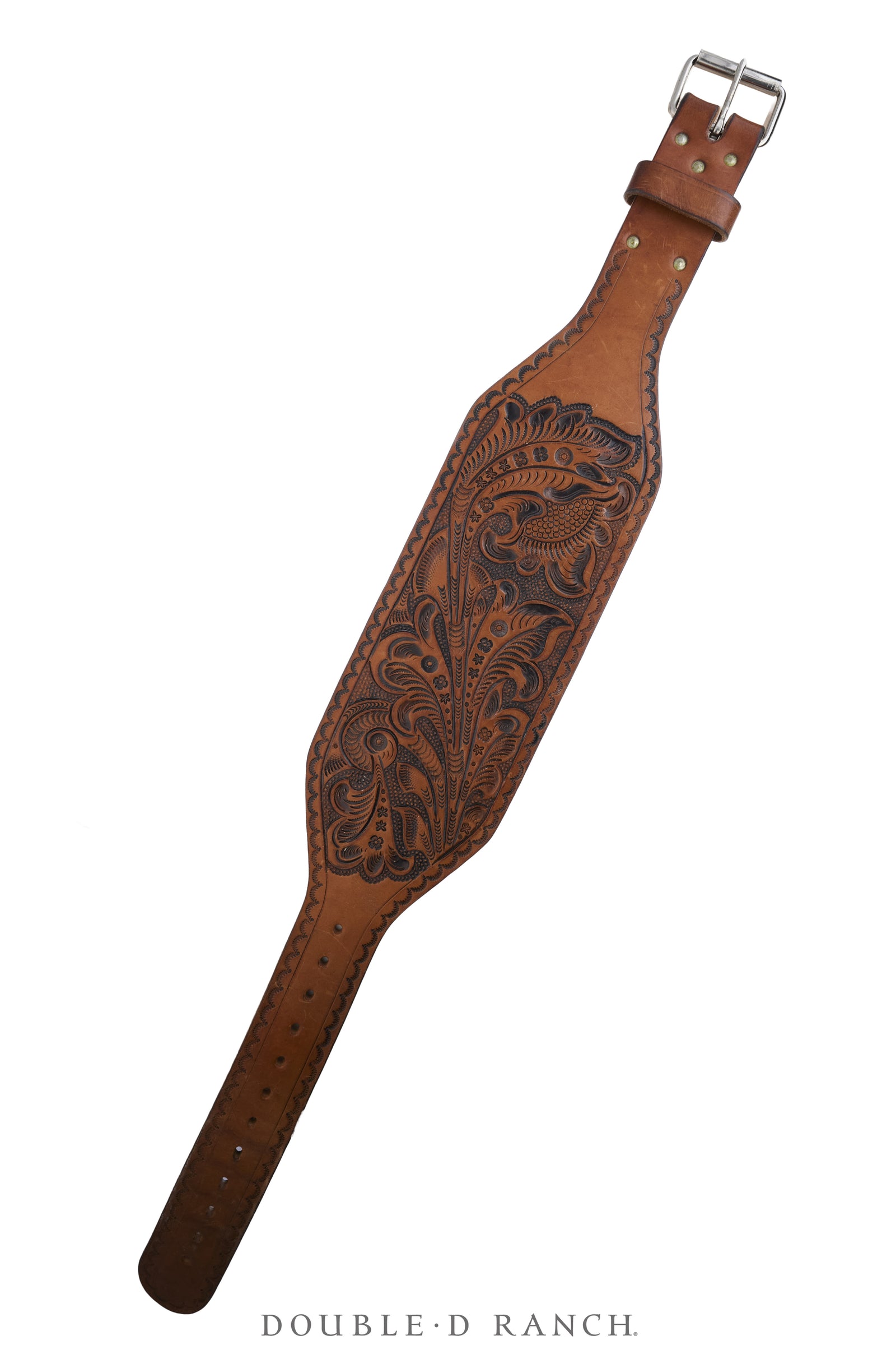 Belt, A Vintage, Bronc, Hand-Tooled, Vintage, 1237