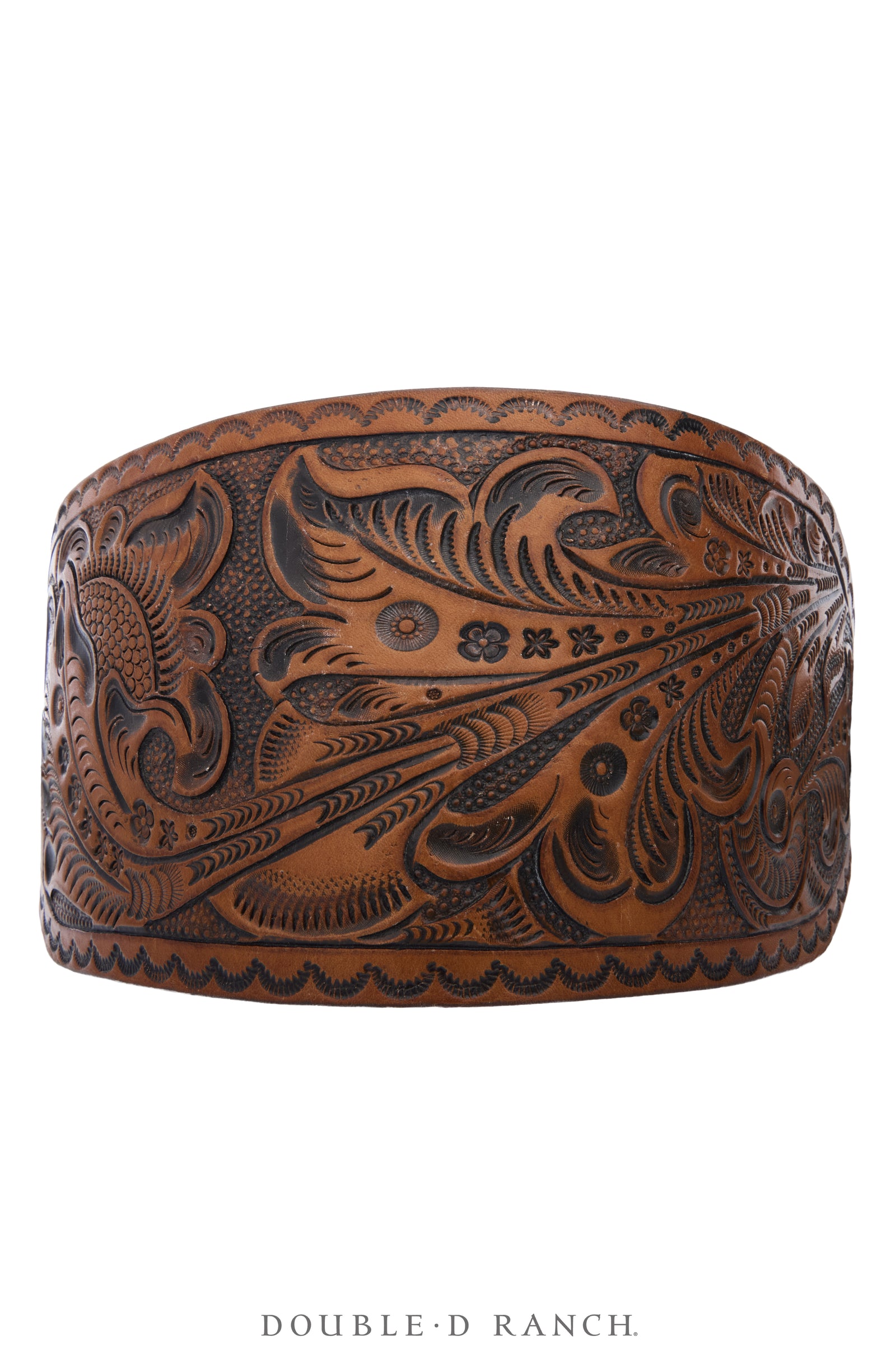 Belt, A Vintage, Bronc, Hand-Tooled, Vintage, 1237