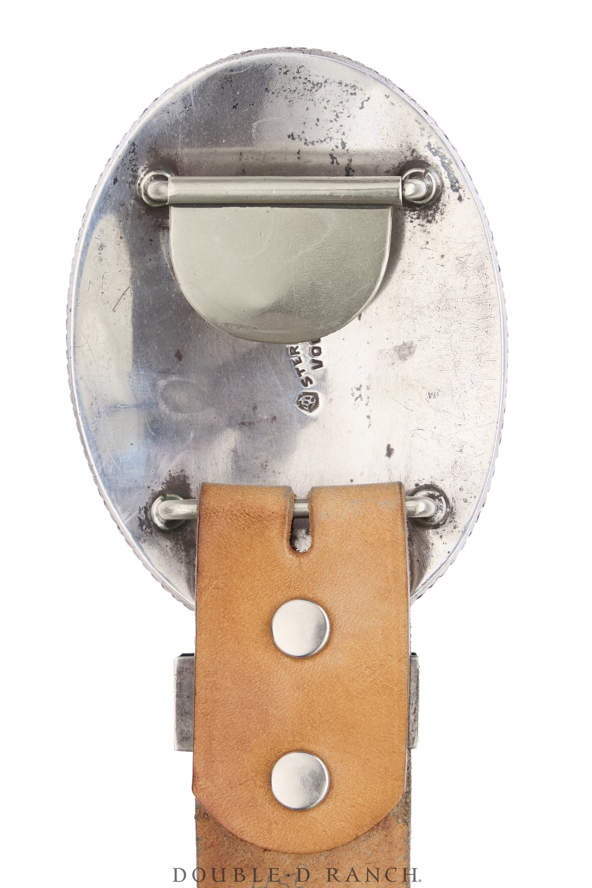 Belt, A Vintage, Buckle With Matching Tip & Keeper, Sterling Silver, Hallmark, Vintage, 1238