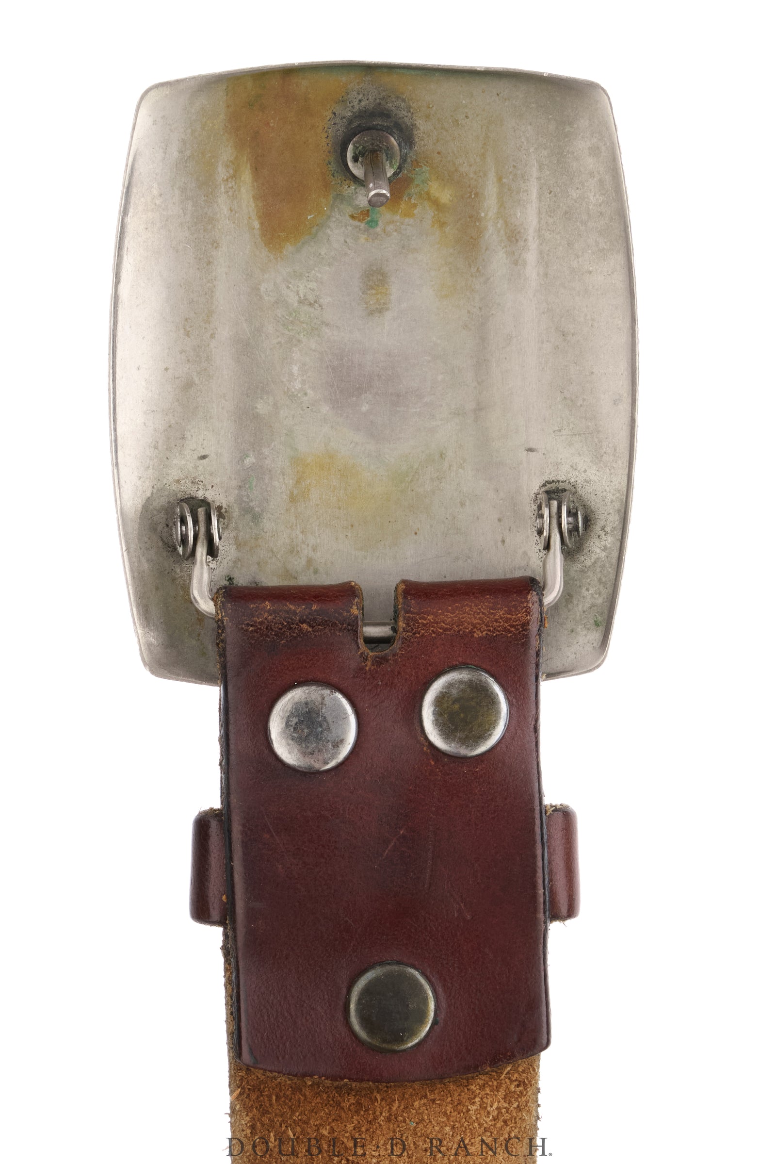 Belt, A Vintage, Buckle, Natural Stone, Turquoise, Sans Hallmark, Vintage, 1245