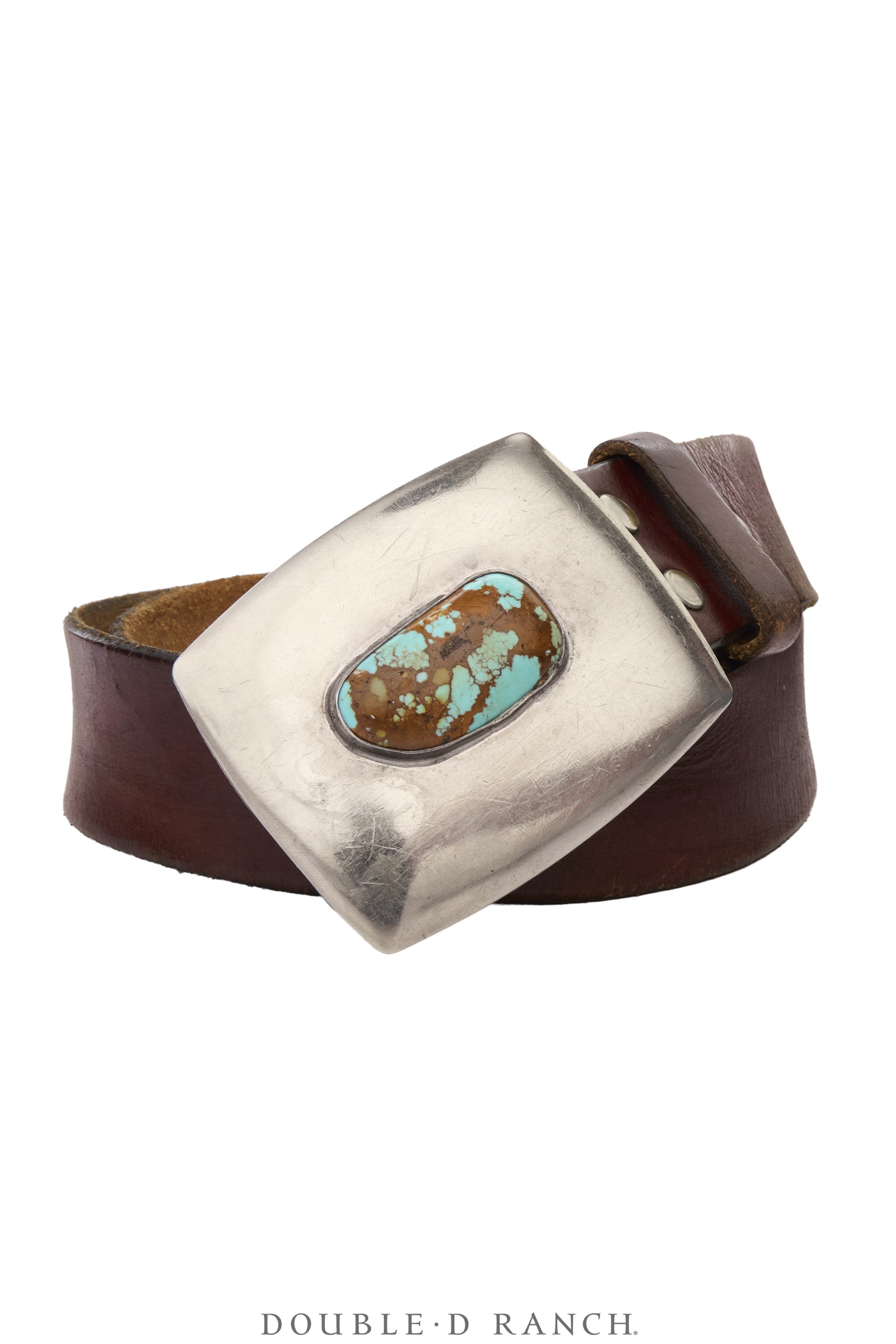 Belt, A Vintage, Buckle, Natural Stone, Turquoise, Sans Hallmark, Vintage, 1245