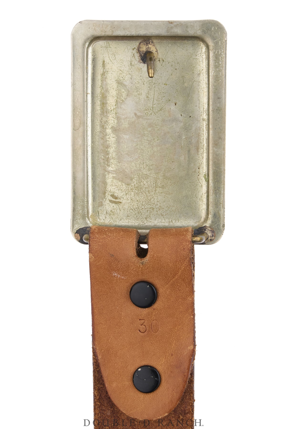 Belt, A Vintage, Buckle, Western, Longhorn with Corner Scrolls, Vintage, 1251