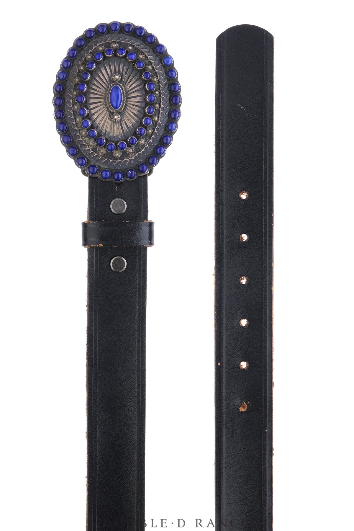 Belt, A Vintage, Concho, Cluster, Lapis, Hallmark, Vintage, 1255