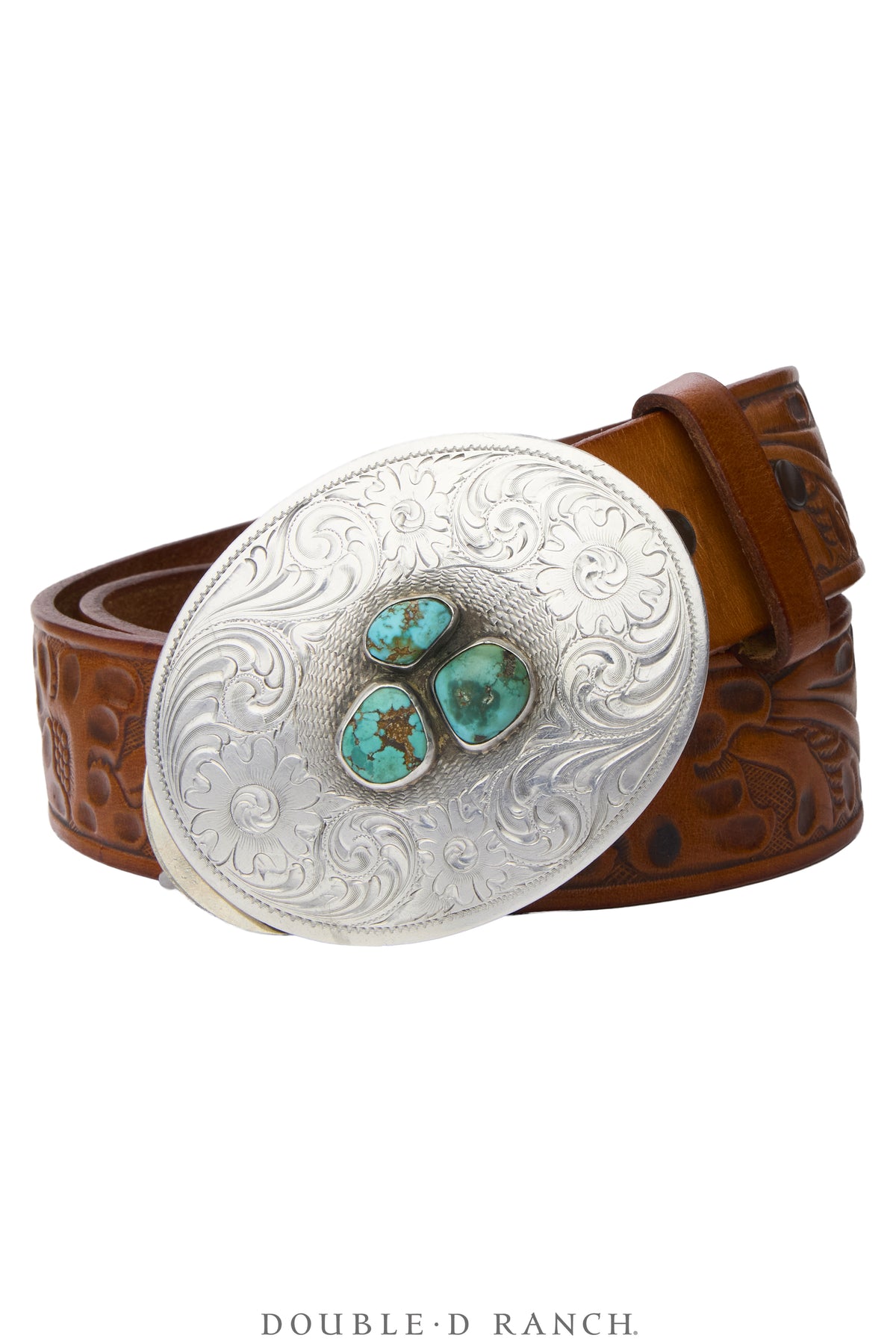 Belt, A Vintage, Buckle, Concho, Turquoise, Hallmark, Vintage, 1278