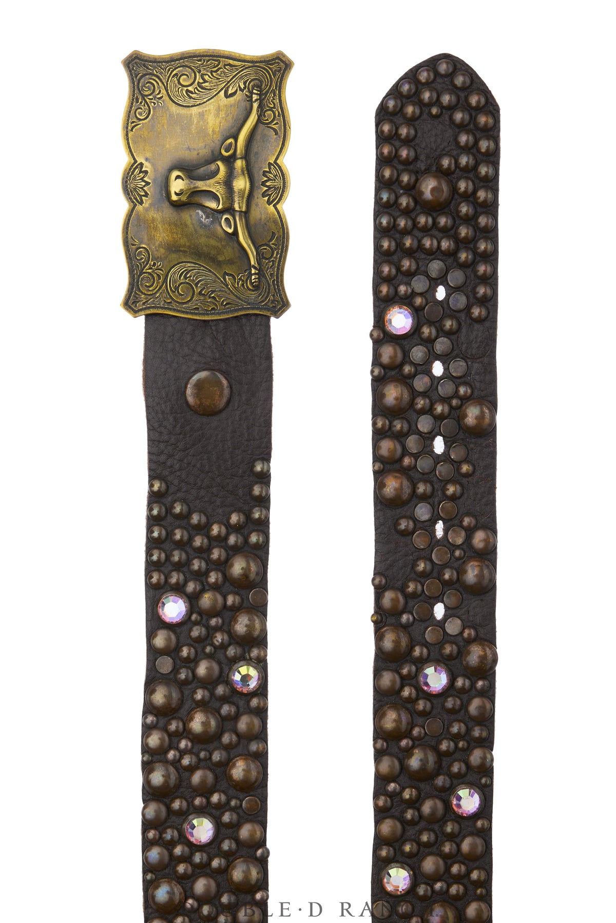 Belt, A Vintage, Buckle, Western, Longhorn, Vintage, 1306