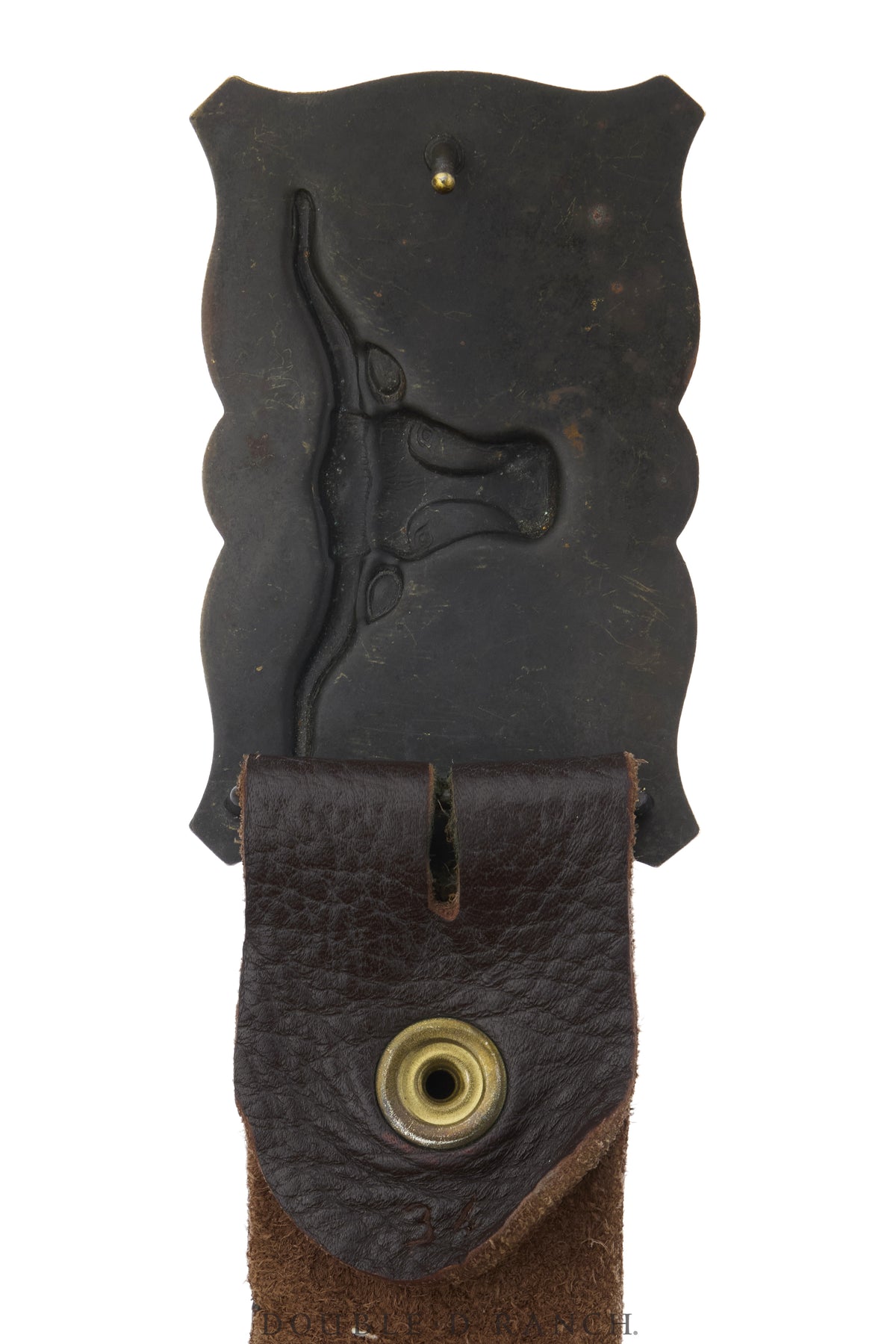 Belt, A Vintage, Buckle, Western, Longhorn, Vintage, 1306