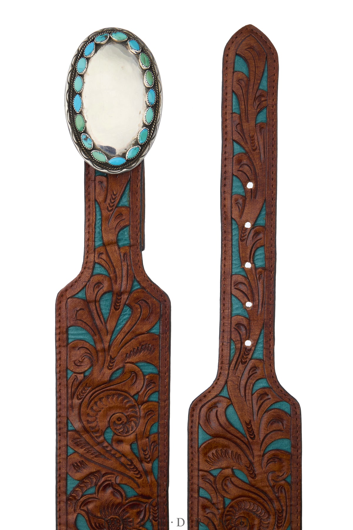 Belt, A Vintage, Concho, Turquoise, Vintage, 1309