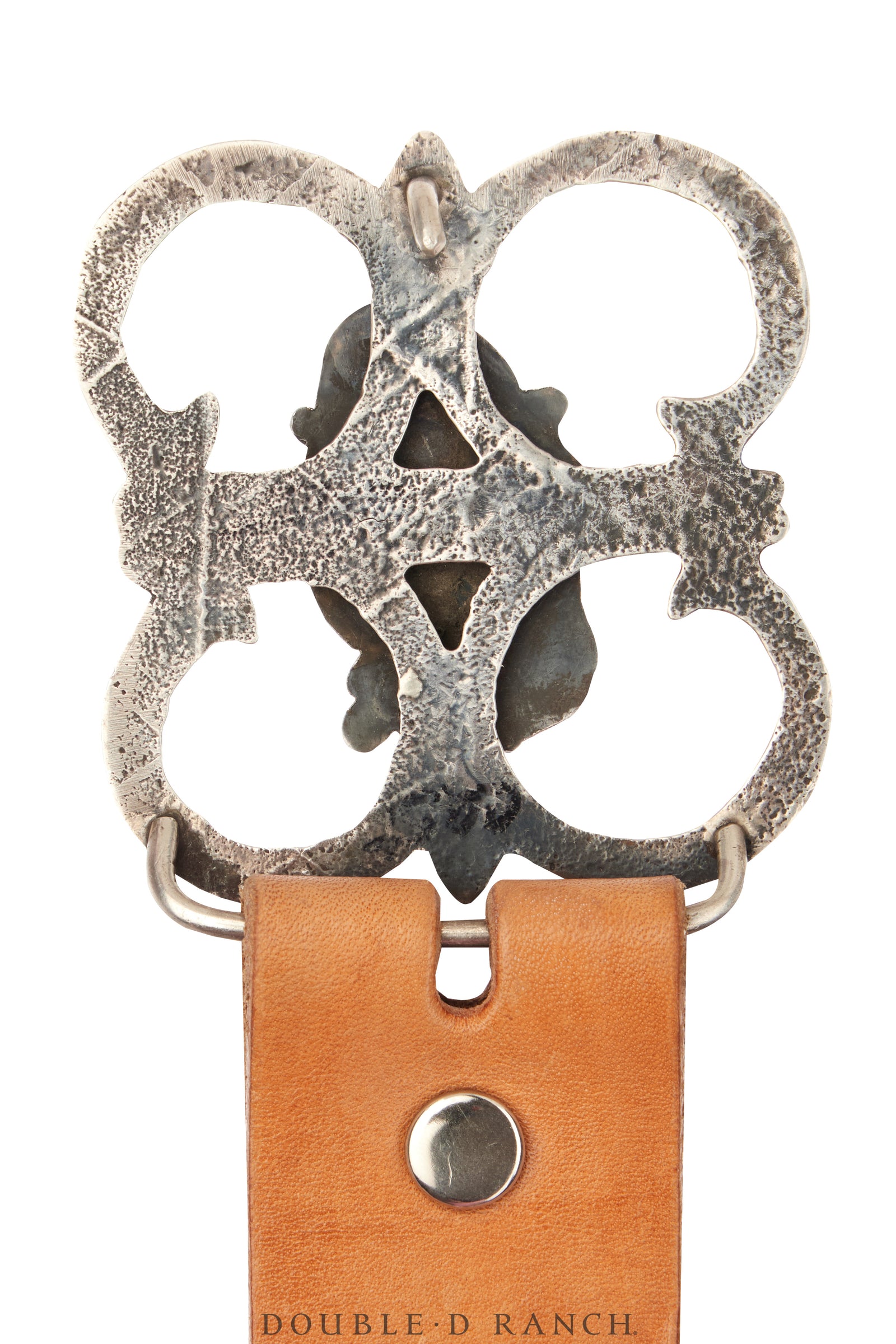 Belt, A Vintage, Buckle, Cast, Turquoise, Carved Stones, Sans Mark, Vintage, 845