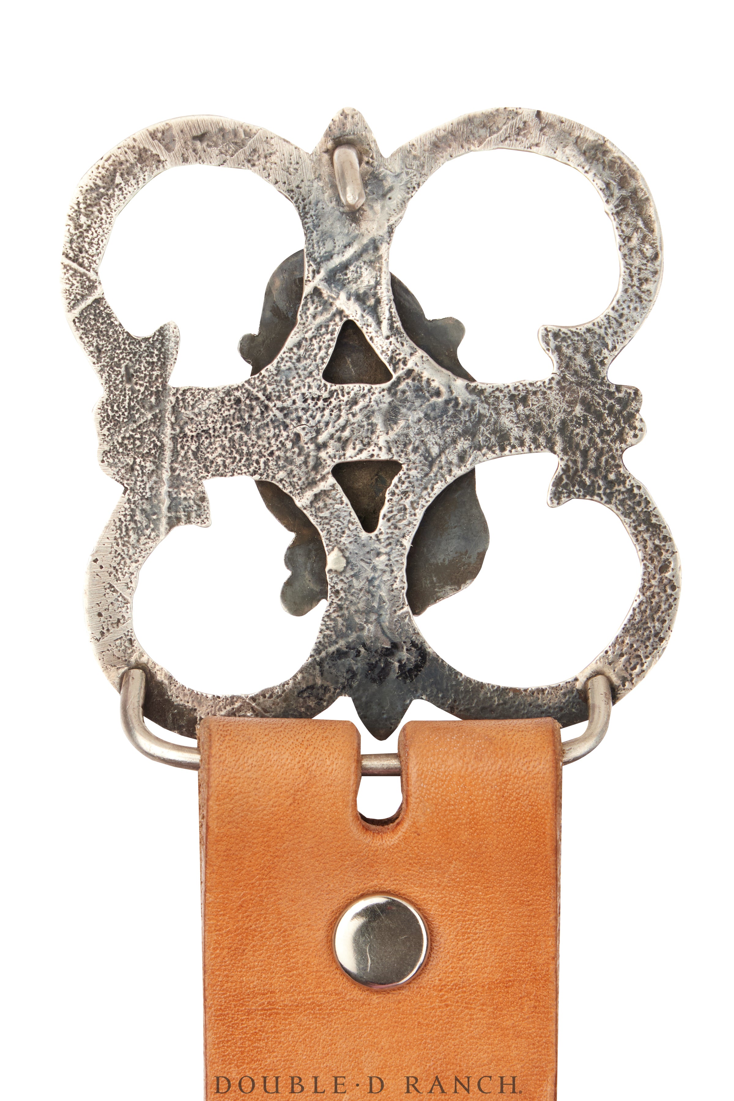 Vintage Colored Stone Leather Belt OOAK Leather Large Stone & Charms Belt – Libby Story main image 3