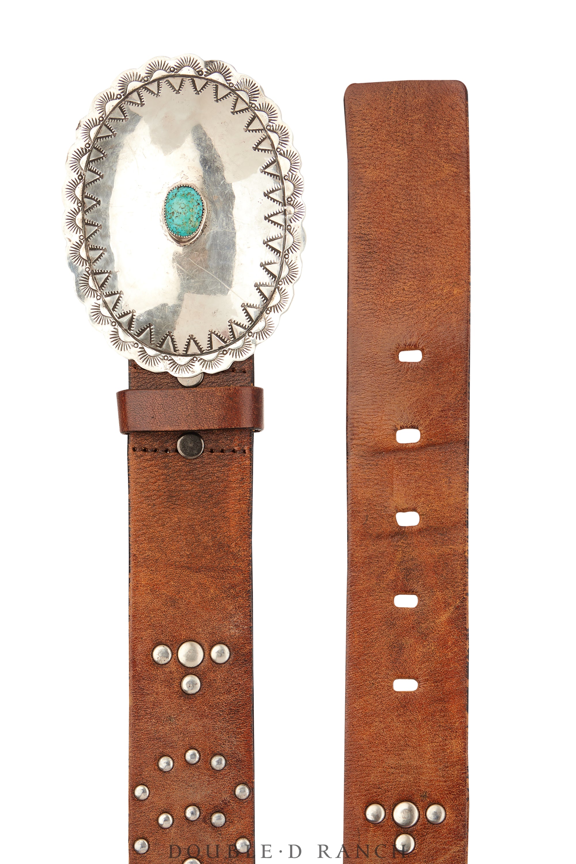 Belt, A Vintage, Buckle, Concho, Turquoise, Vintage, 850