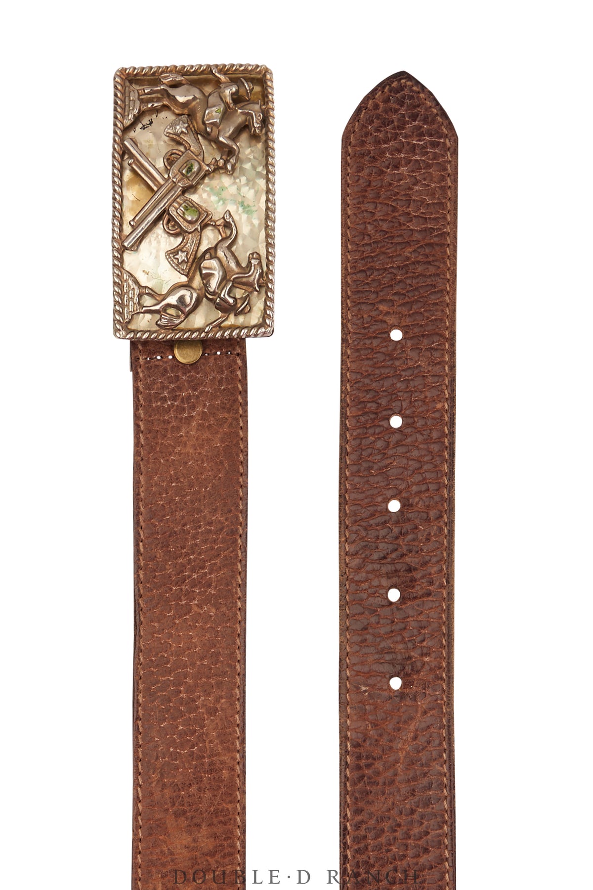 Belt, A Vintage, Buckle, Kitsch, Pistols & Ponies, Mark, Vintage, 853