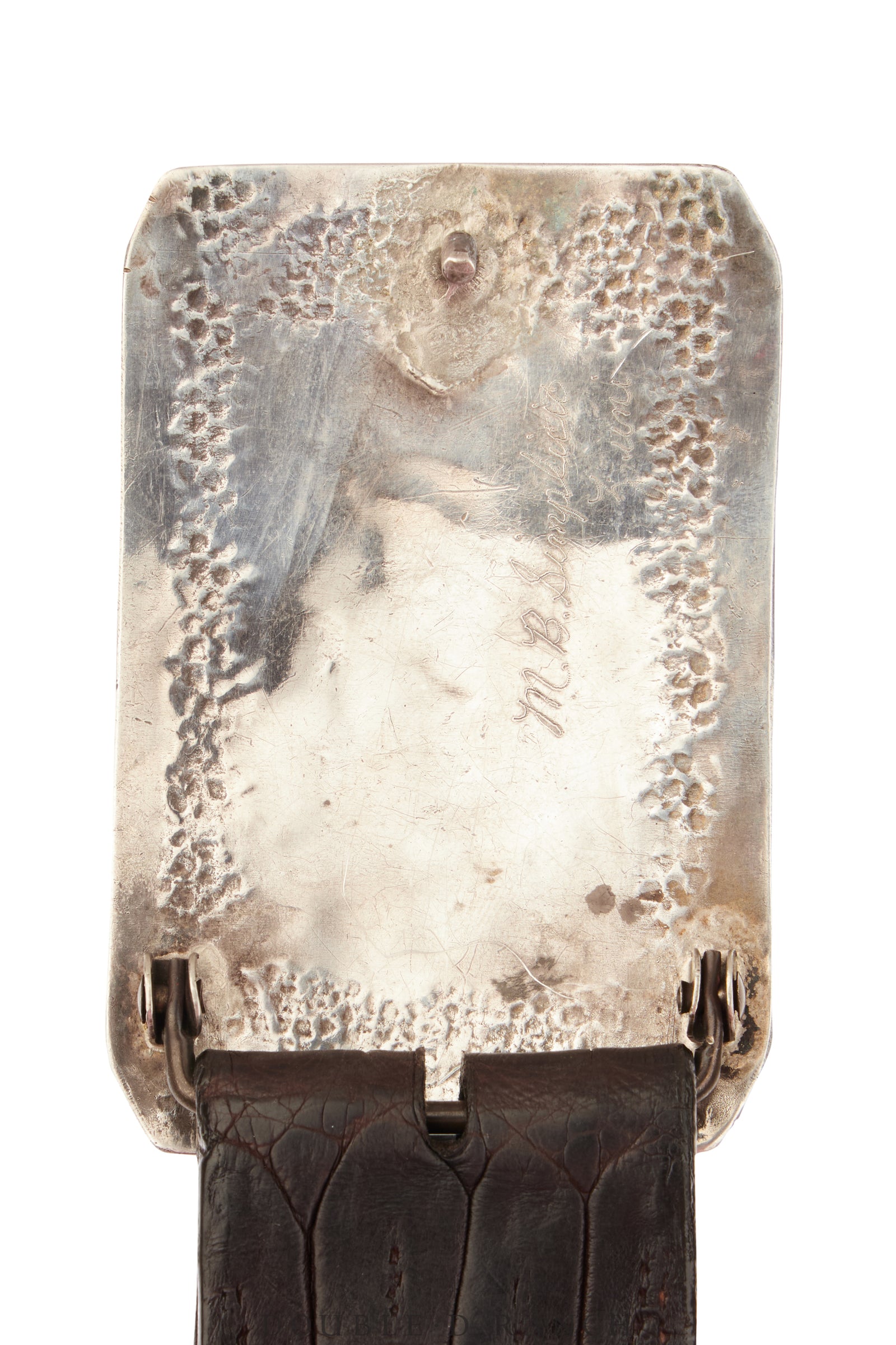 Belt, A Vintage, Buckle, Inlay, Horse Profile, Turquoise, Simplicio Hallmark, Vintage ‘50s, 860