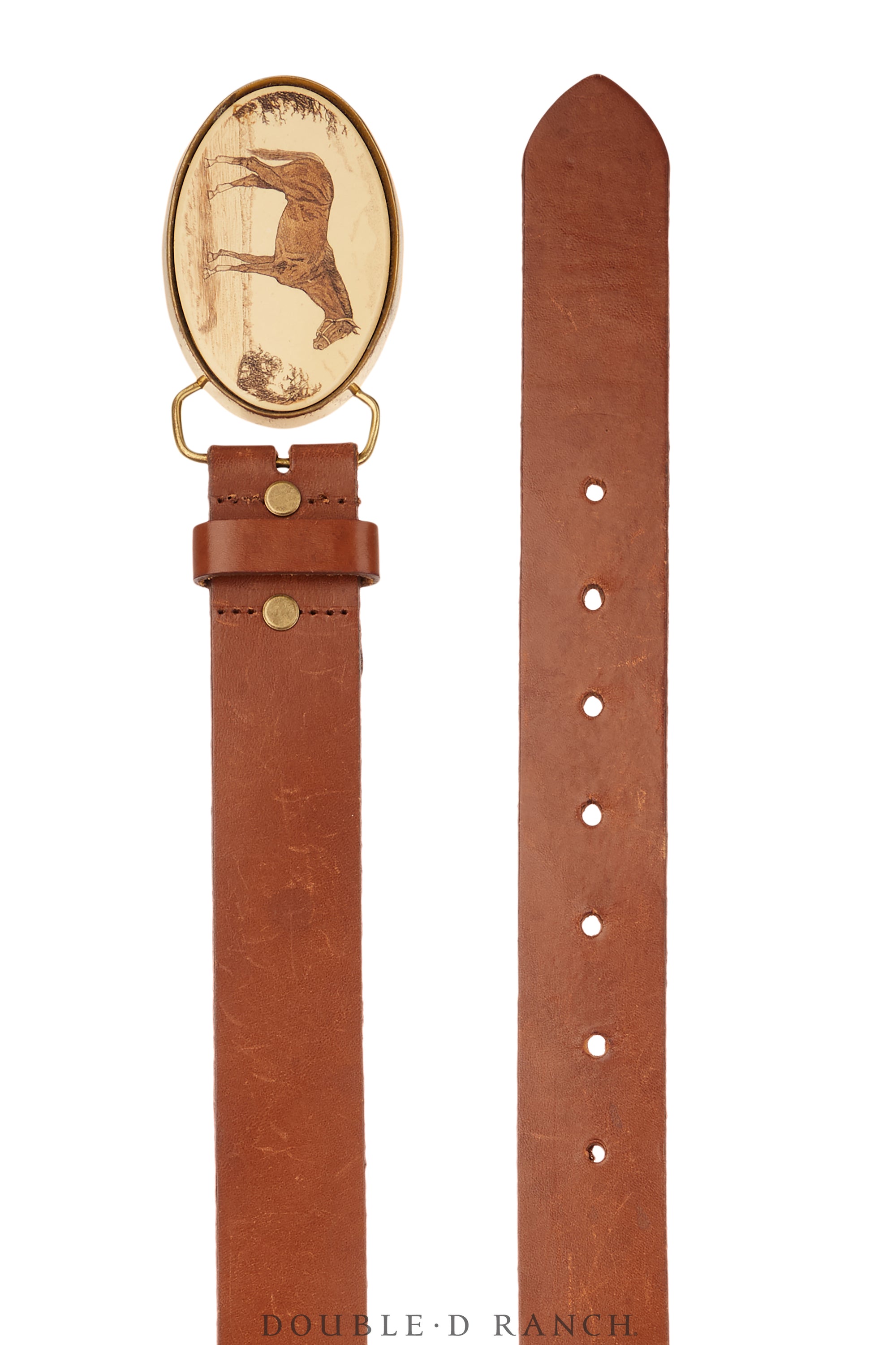 Belt, A Vintage, Scrimshaw, Horse, Hallmark, Vintage, 867