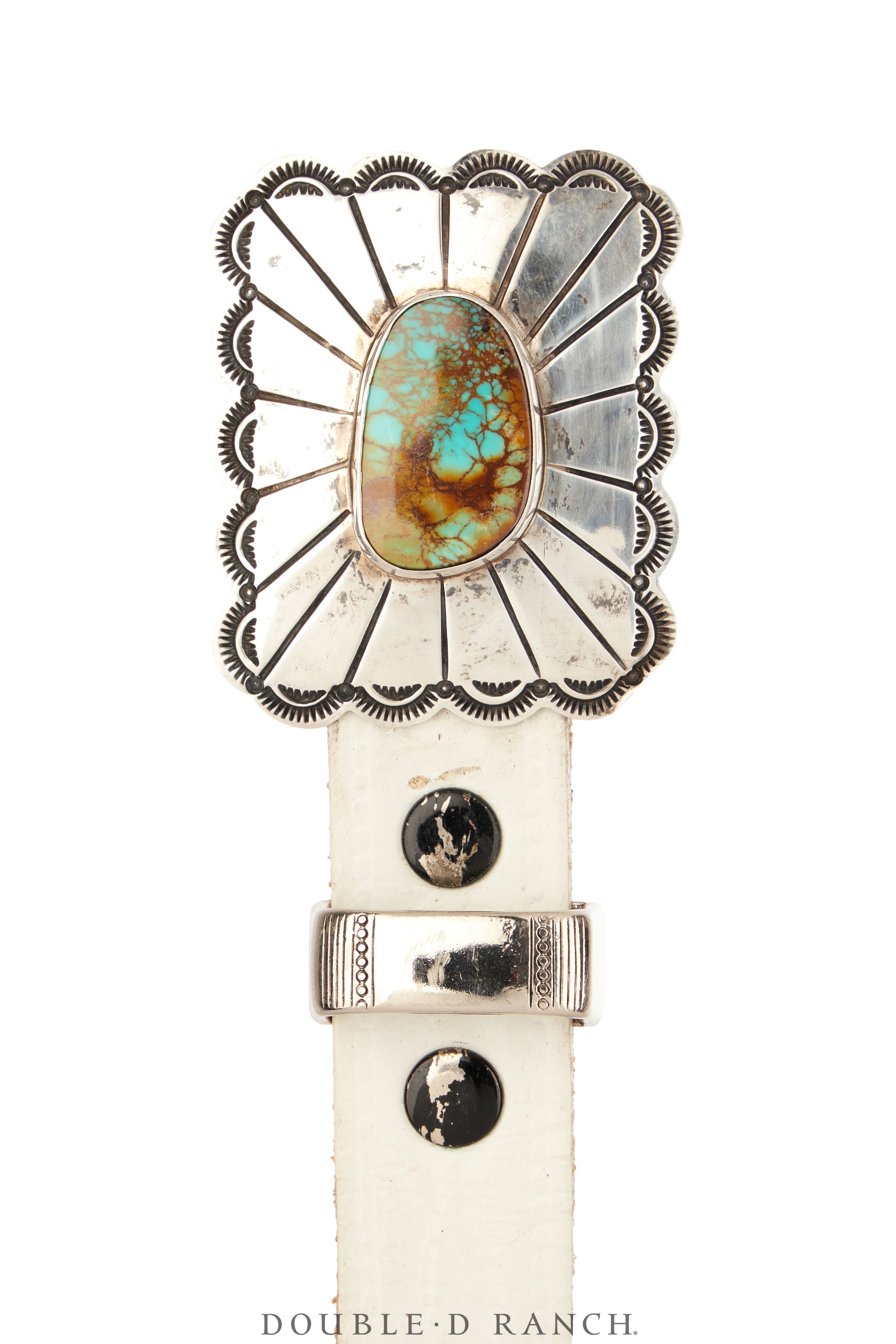 Belt, A Vintage, Buckle, Concho, Turquoise, Hallmark Vintage, 870