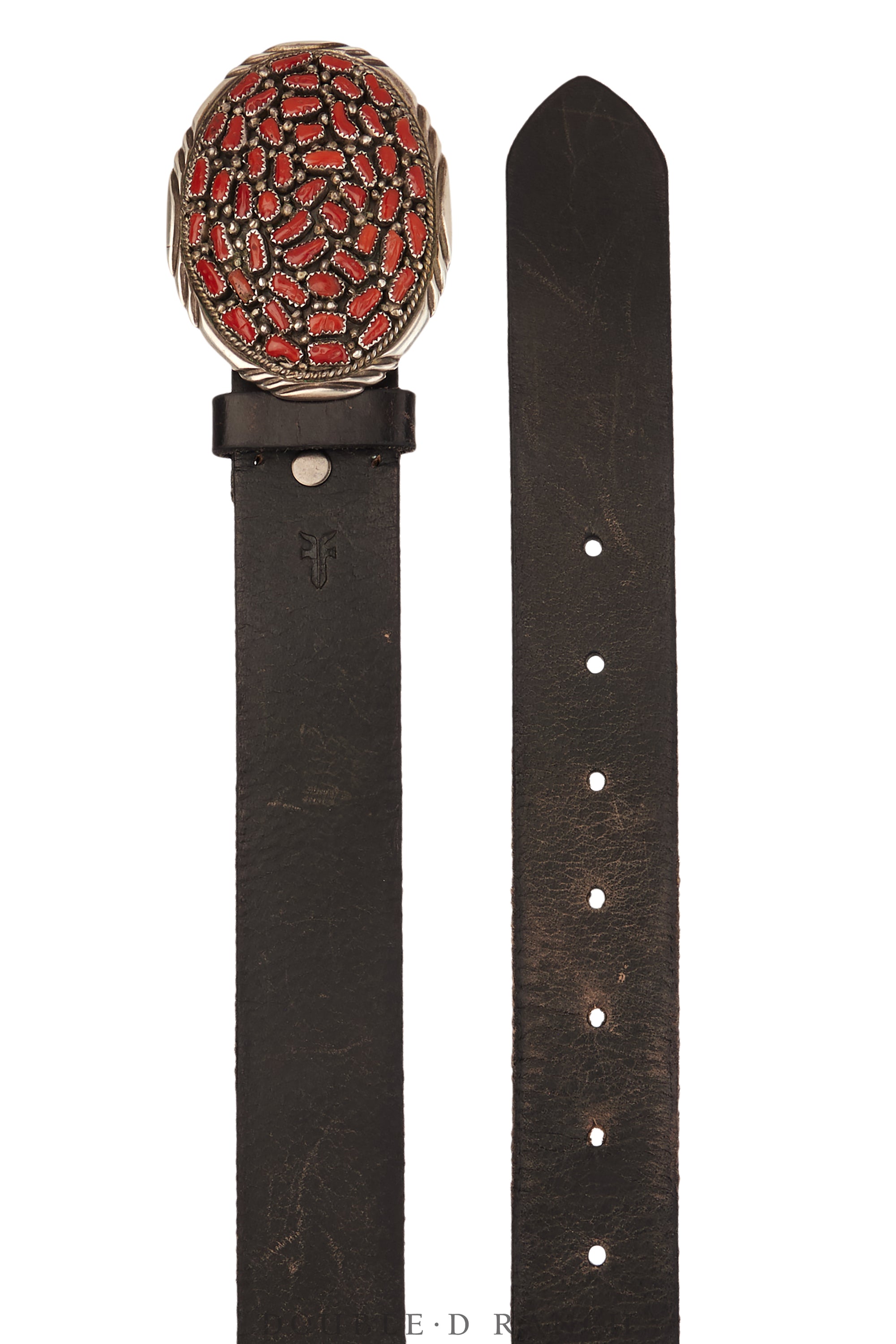 Belt, A Vintage, Buckle, Cluster, Coral, Hallmark, Vintage, 872