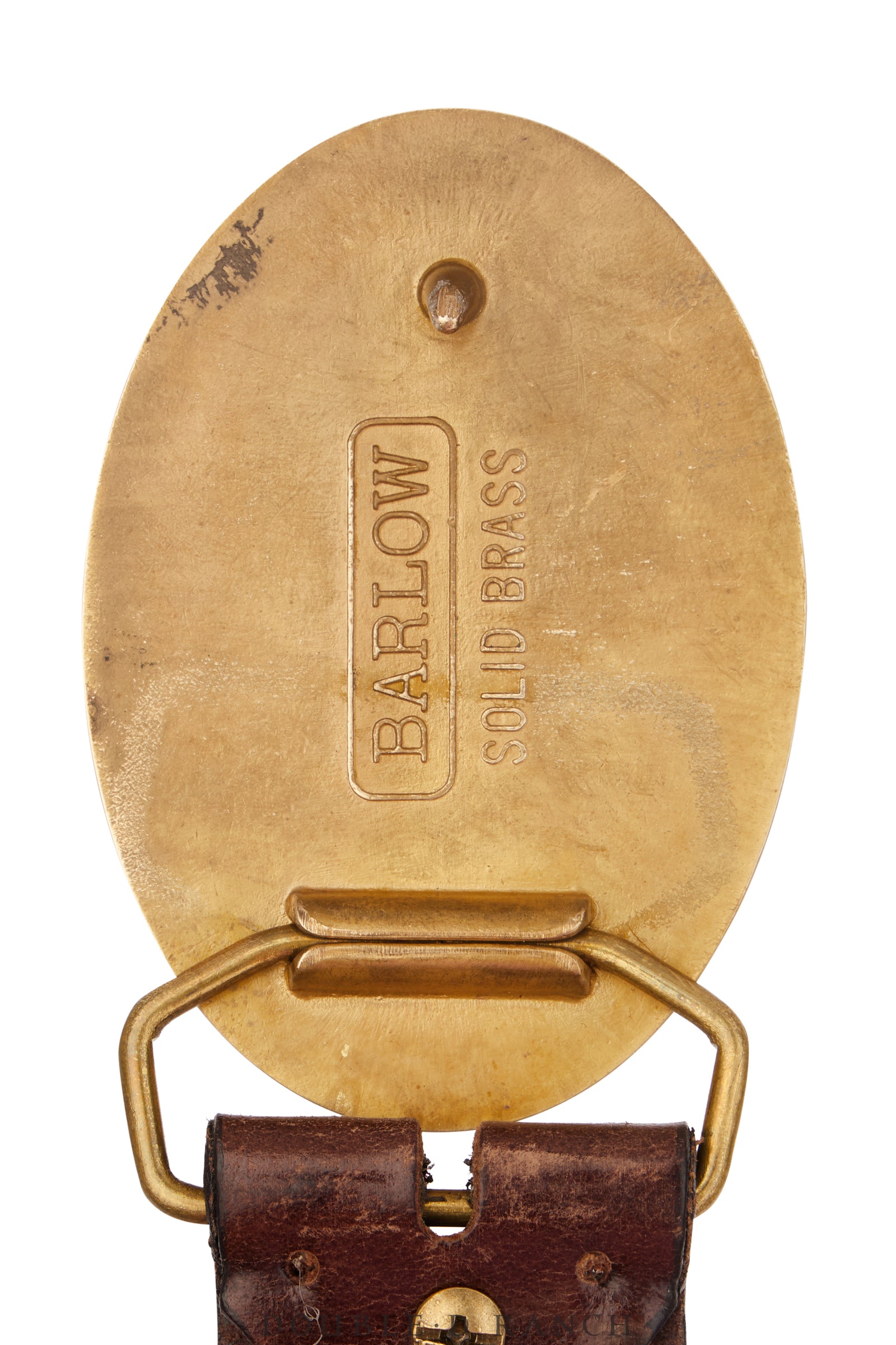 Belt, A Vintage, Faux Scrimshaw, Bison, Vintage, 876