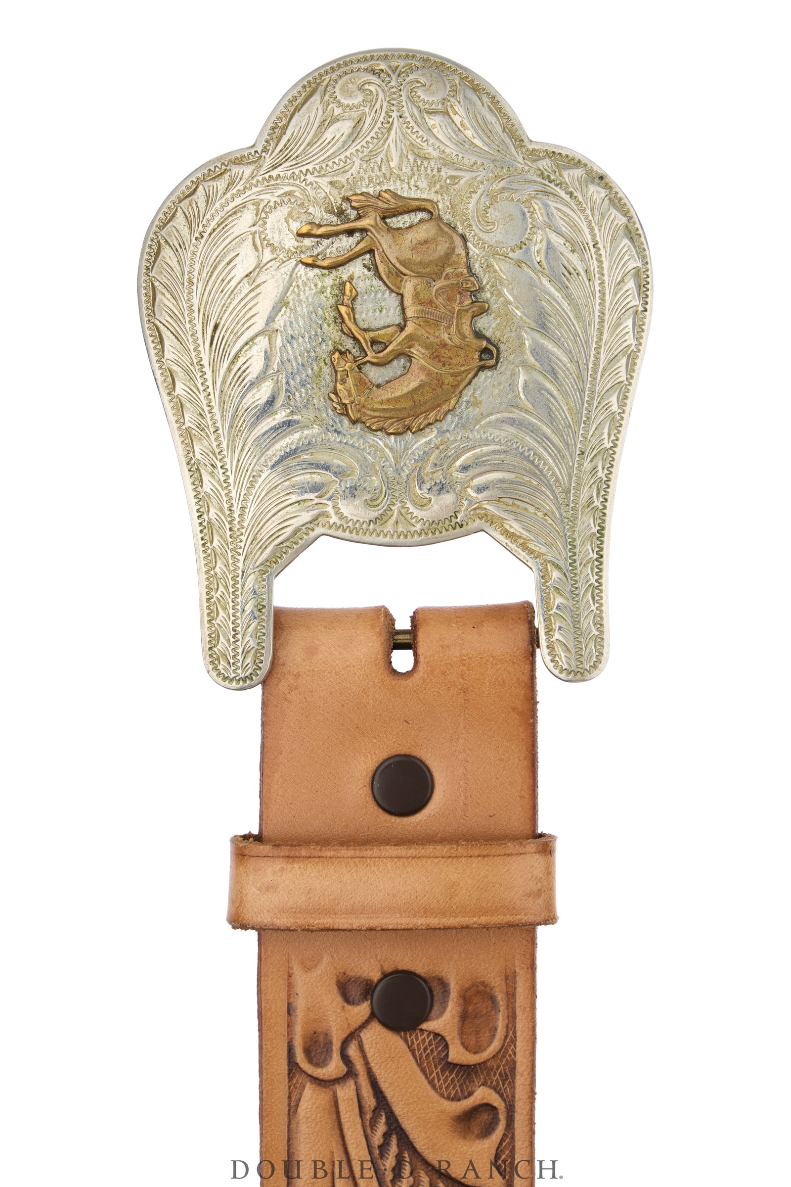 Belt, A Vintage, Buckle, Kitsch, Western, Ranger, Bucking Bronc, Vintage, 885