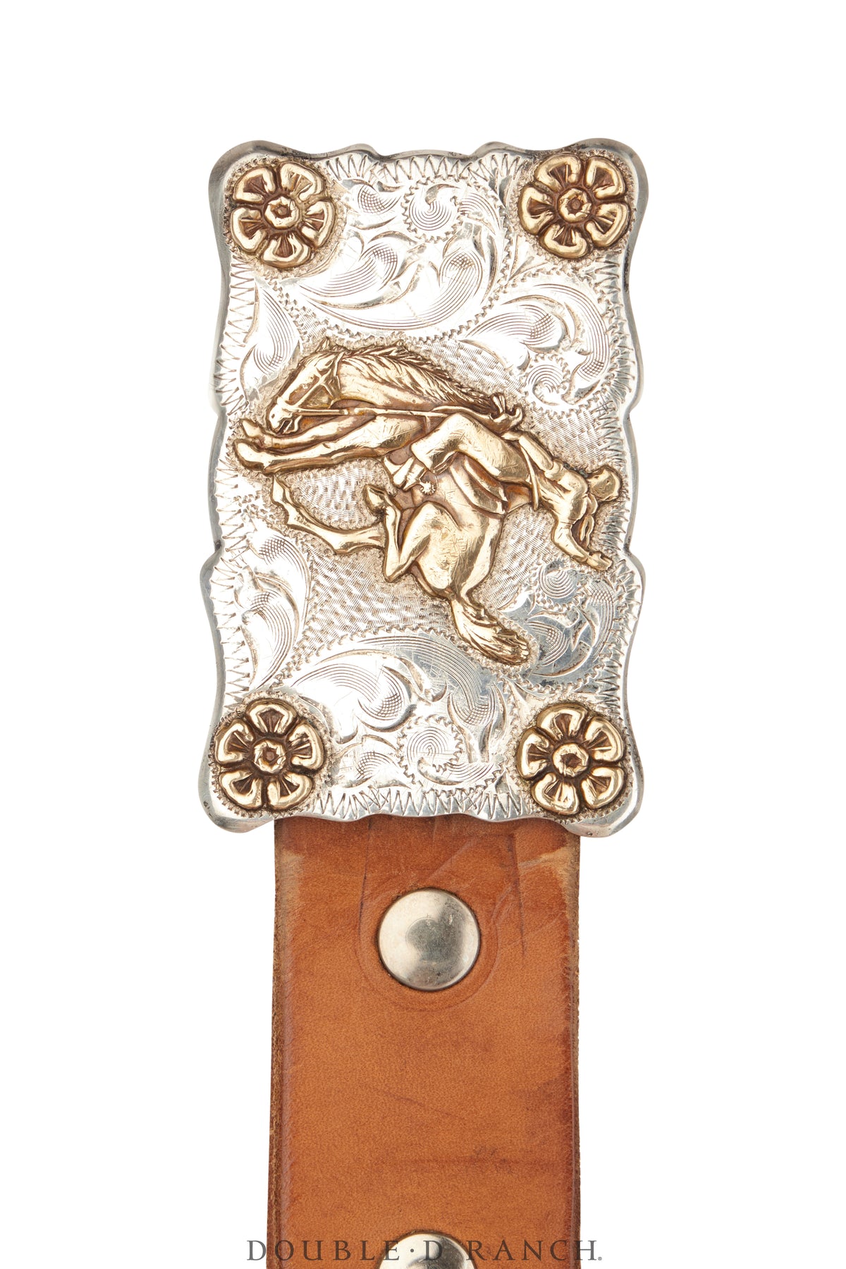 Belt, A Vintage, Buckle, Western, Bucking Bronc, Vintage, 886