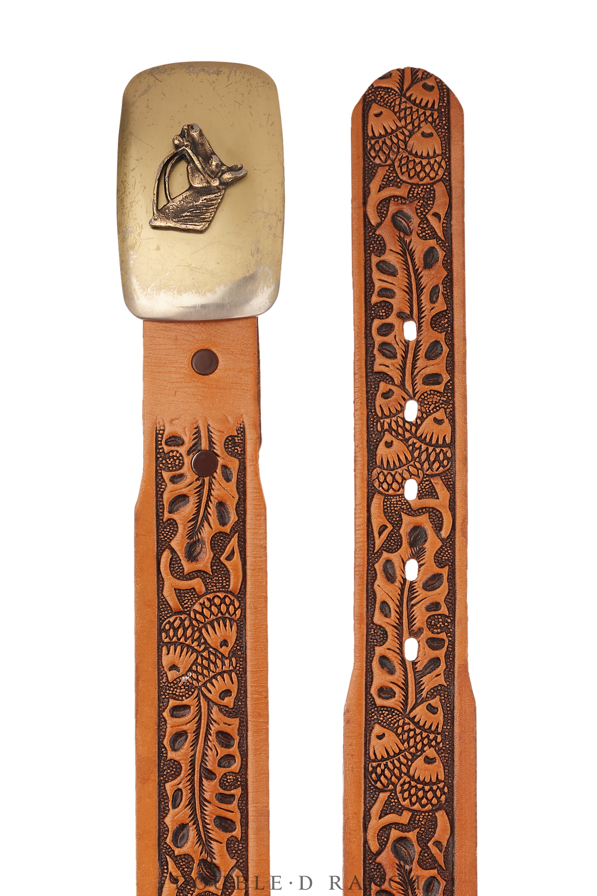 Belt, A Vintage, Buckle, Kitsch, Western, Horse Profile, Vintage, 897