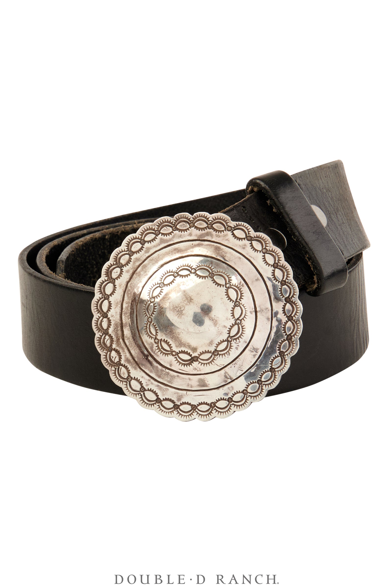 Belt, A Vintage, Buckle, Concho, Repoussé, Hallmark, Vintage, 846