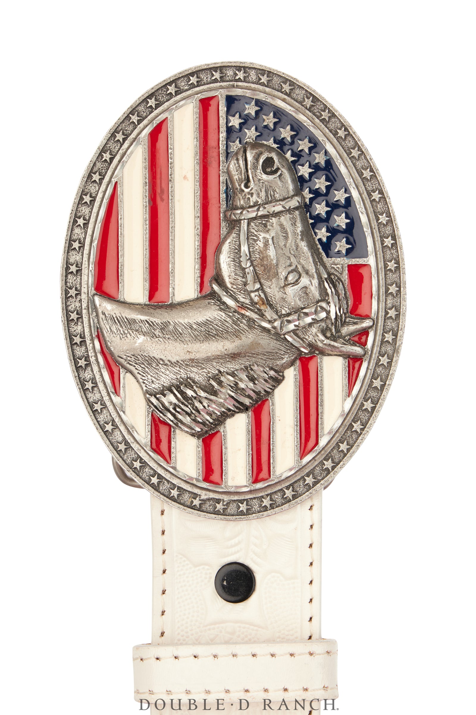 Belt, A Vintage, Buckle, Kitsch, Patriotic Horse, Hallmark, Vintage, 908