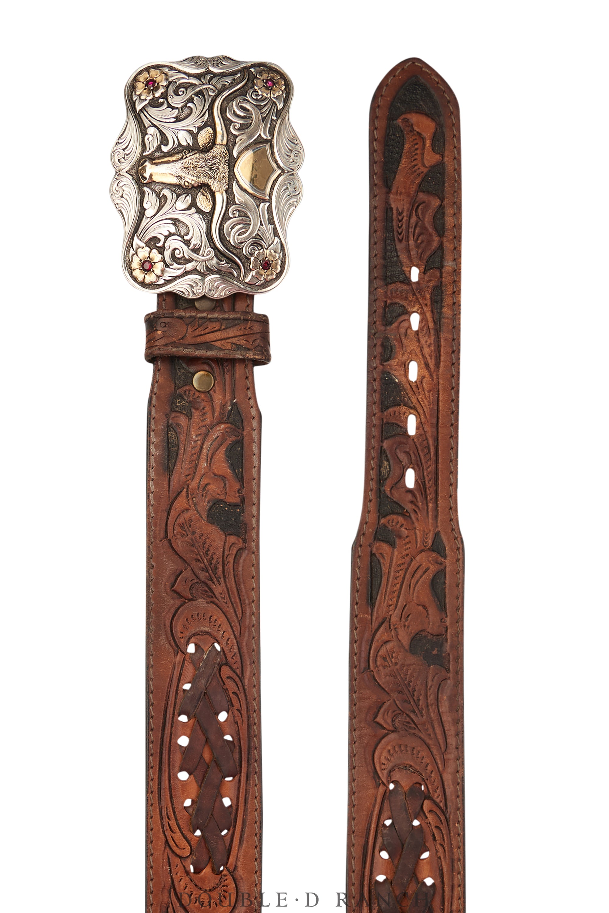 Belt, A Vintage, Buckle, Western, Longhorn, Hallmark, Vintage, 914