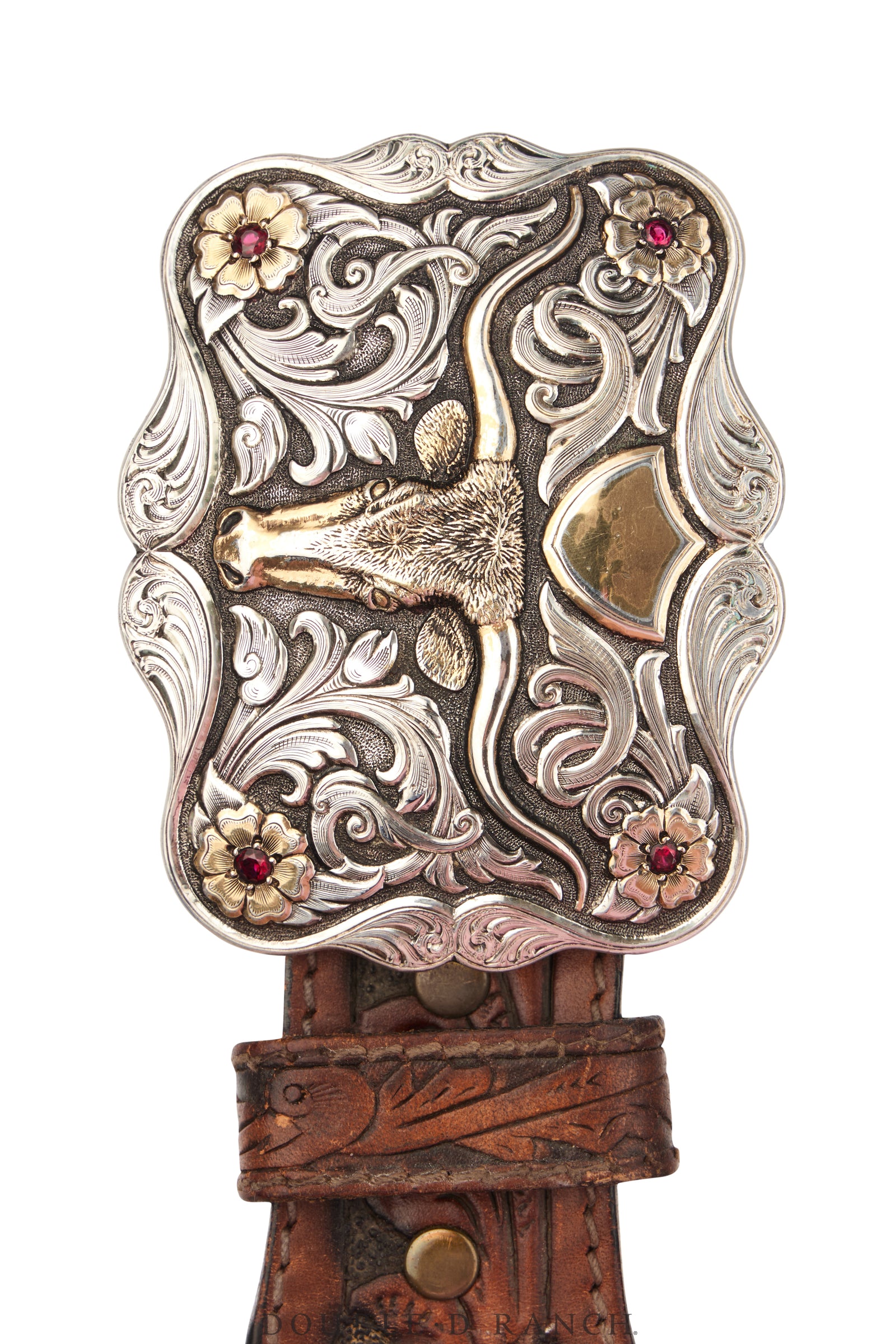 Belt, A Vintage, Buckle, Western, Longhorn, Hallmark, Vintage, 914